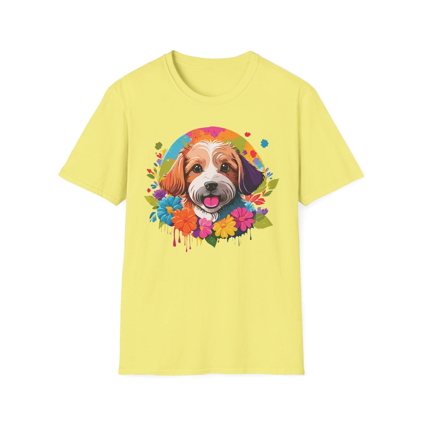 Unisex Dog Shirt Softstyle Cotton Tee Gildan 64000 Animal Tee