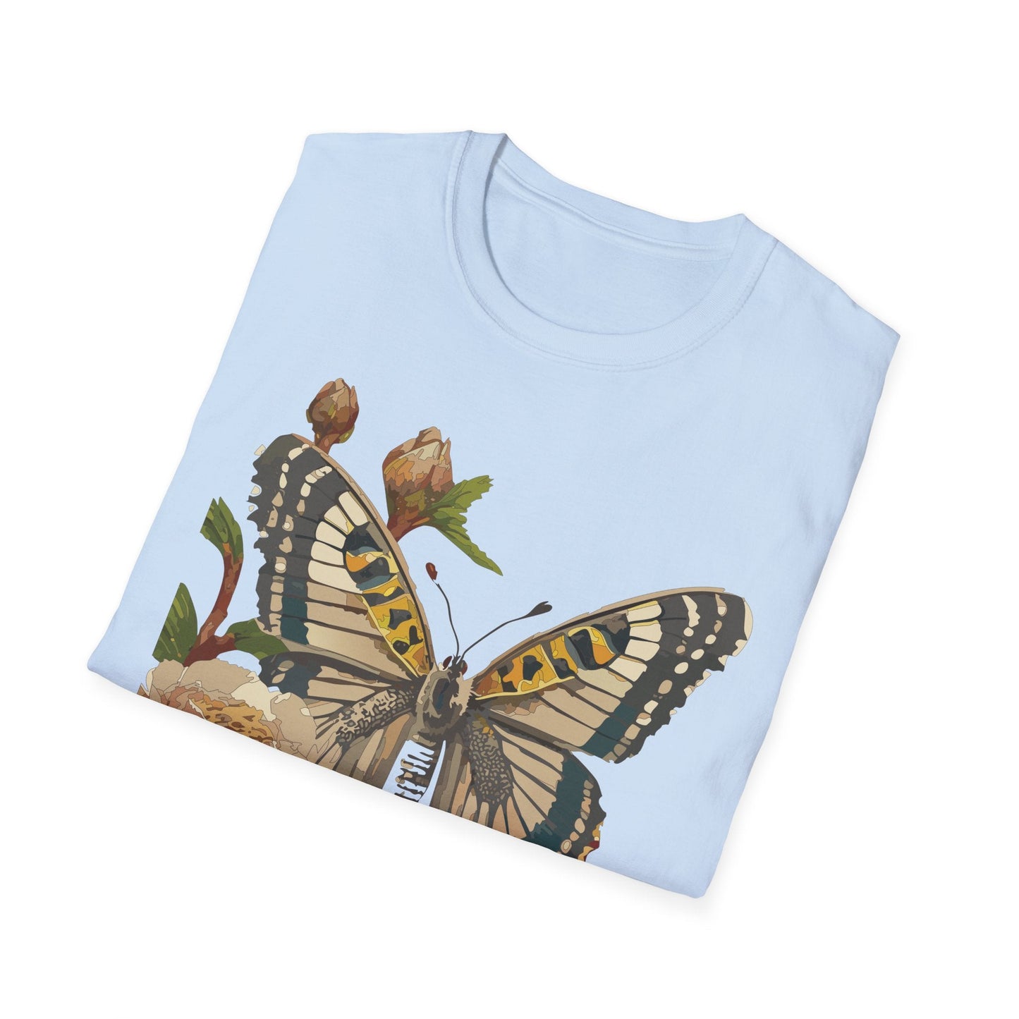 Butterfly Shirt Unisex T Shirt Monarch Butterfly Gildan Softstyle 64000 Cotton Tee