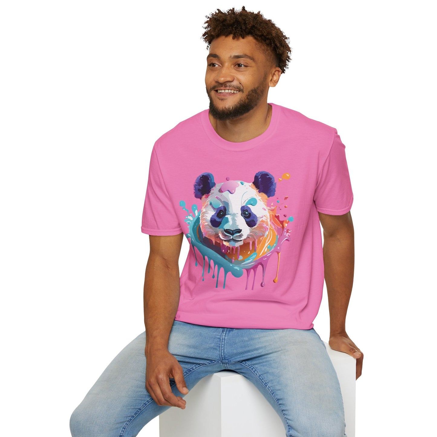 Panda Shirt T Shirt Softstyle 64000 Gildan 100 Percent Ring Spun Cotton Comfortable Animal Tee