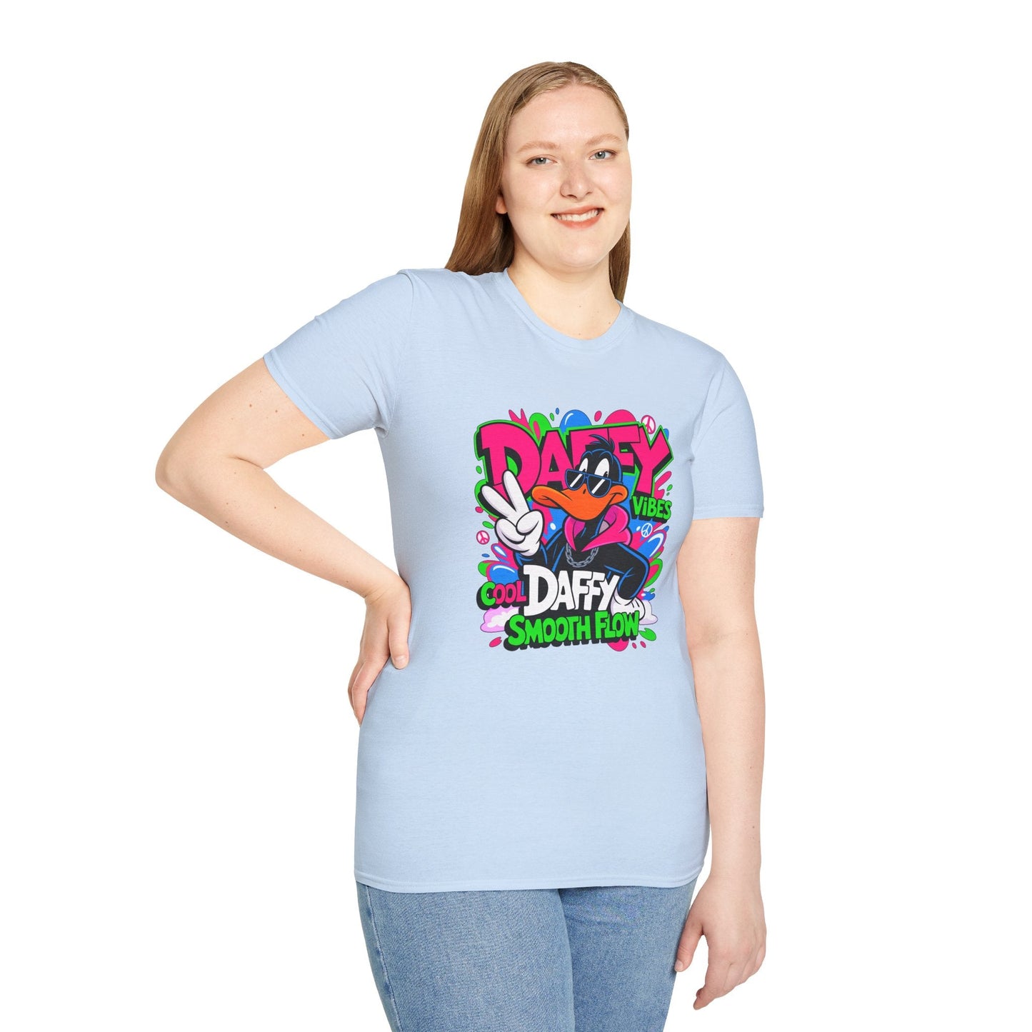 Unisex Cartoon T Shirt With Funny Animals Design Animation Tee Made From Softstyle Cotton