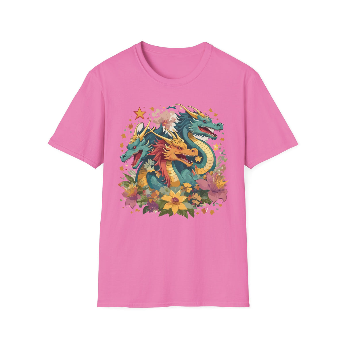 Dragon Graphic Tee Gildan Unisex 100 Cotton Tee Shirt with Animal a32
