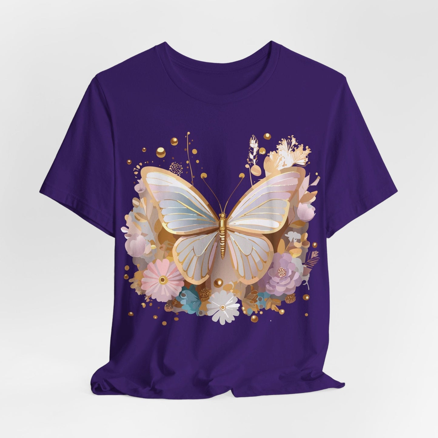 Unisex Graphic Tee With Adelpha Artwork Vintage Butterfly Inspired Art Design Tee