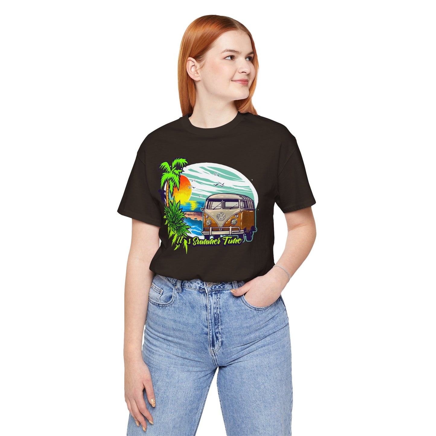 Old Bus Retro Poster Graphic Design Tee, Old Bus Shirt, Vintage Tees, Art Design T-Shirt, Graphic Tee, Retro Art Shirts