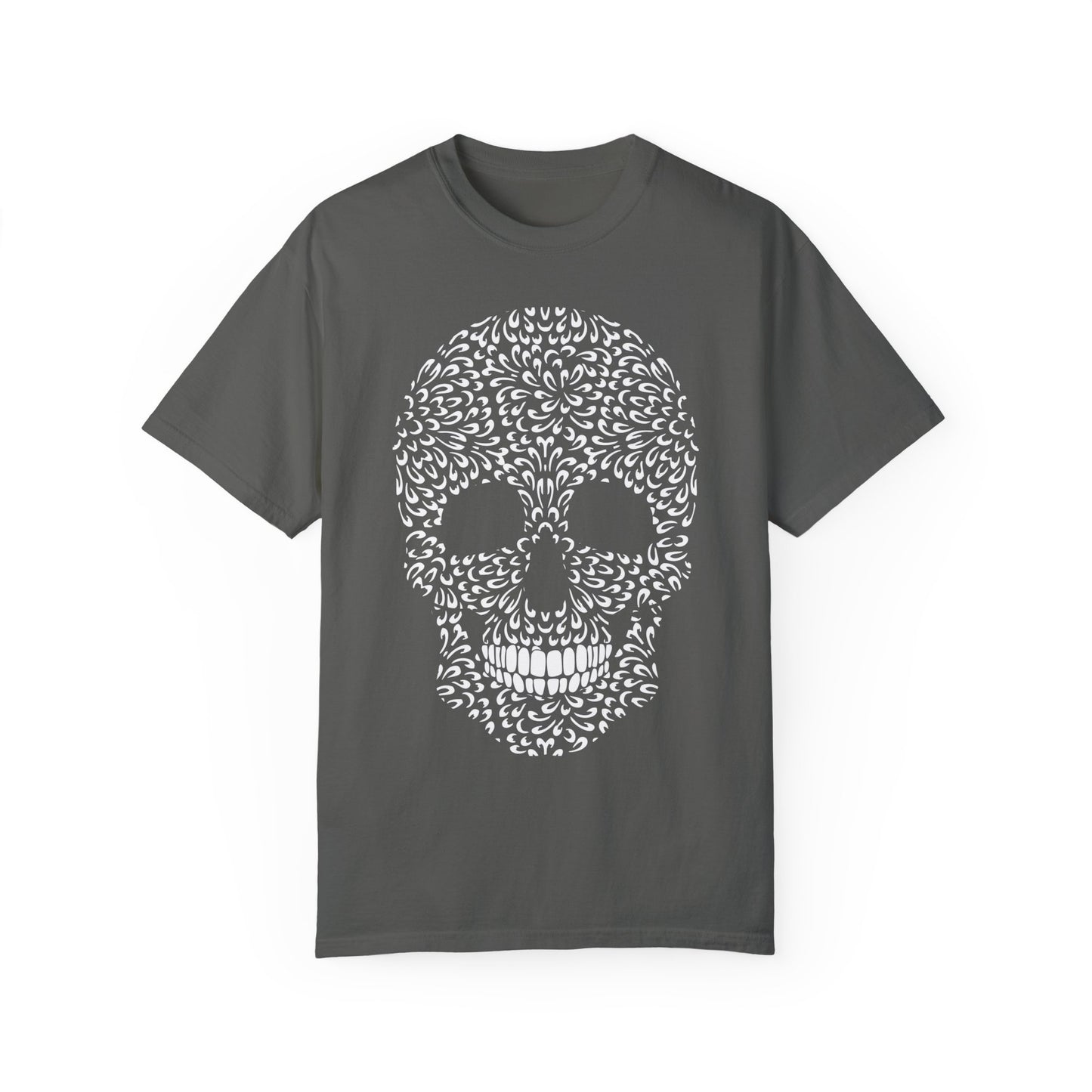 Unisex-T-Shirt aus Baumwolle mit Totenkopf 