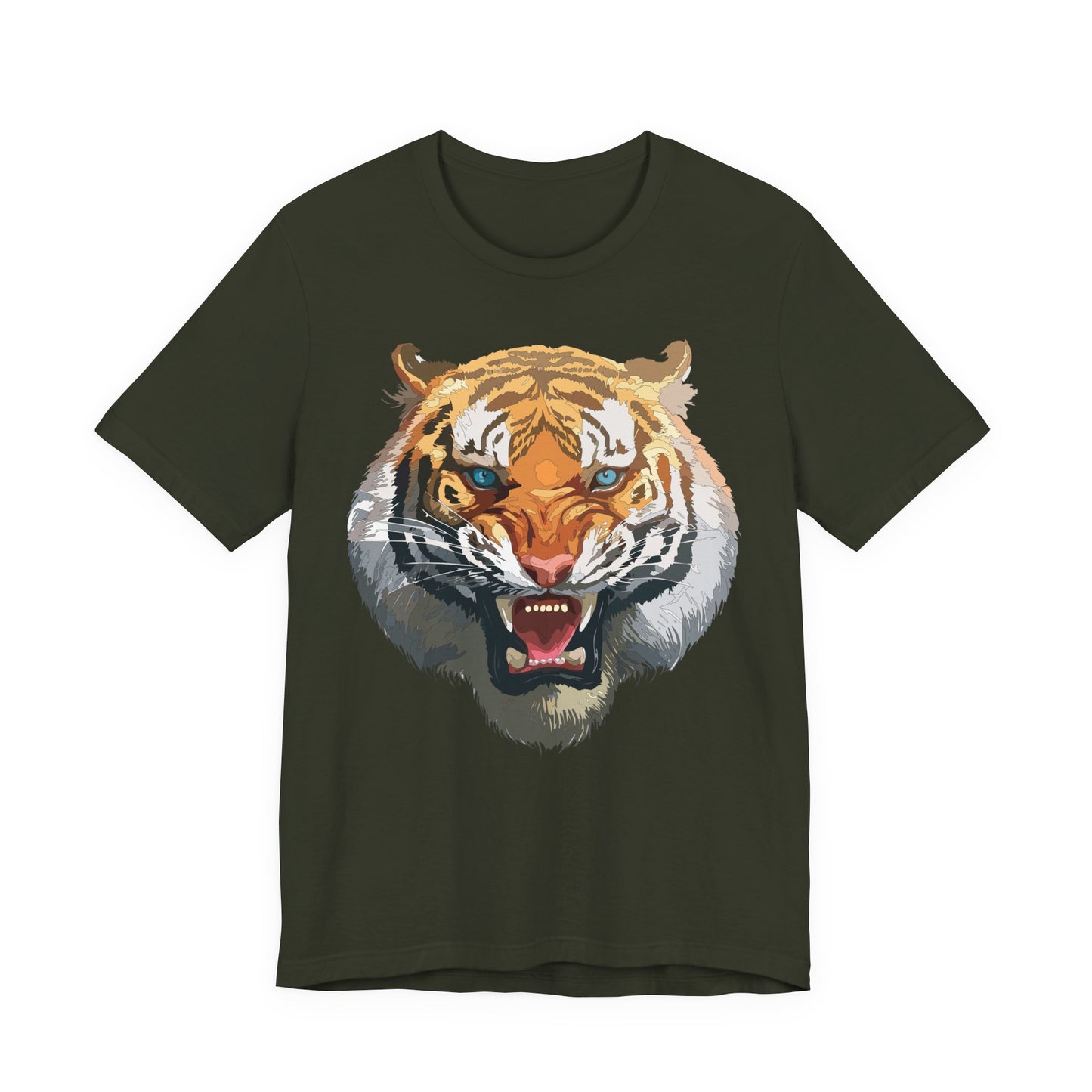 Tiger Shirt, Animal Shirt, T-Shirt with Tiger, Art Design Tee, Wild Animals Tees, Safari T-Shirt, Graphic Design Tee 15
