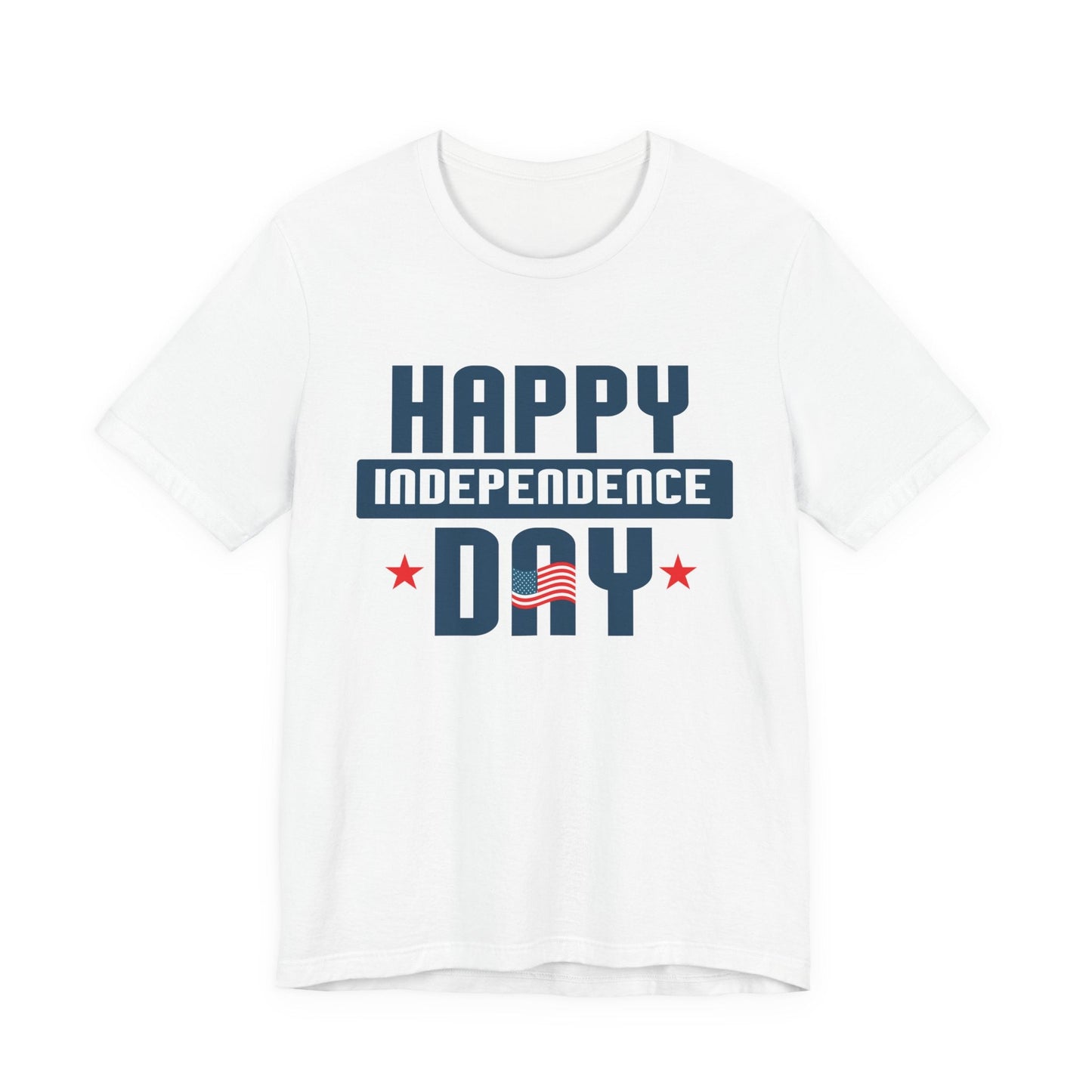 Happy Independence Day Graphic Unisex Cotton T-Shirt 017