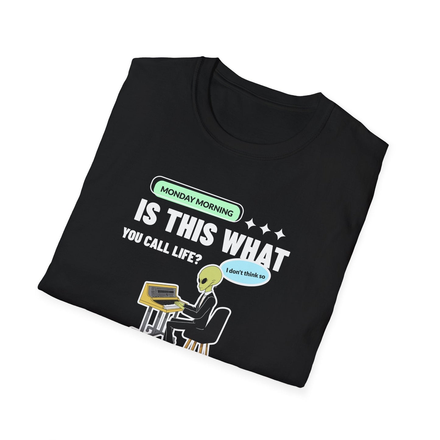 Alien Office Worker T-Shirt Unisex Cotton