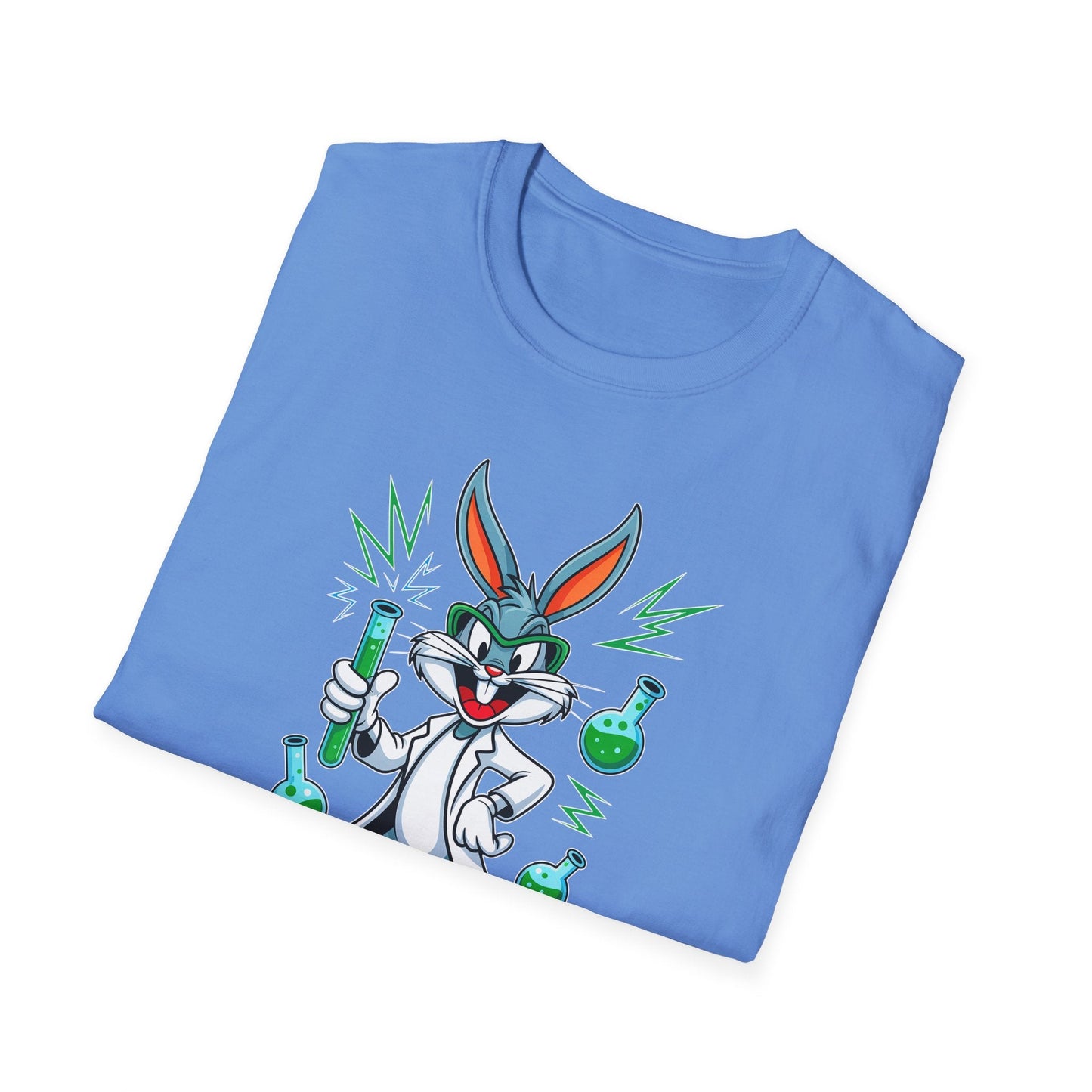 Bugs Bunny T Shirt Unisex Softstyle Cartoon Tee 100 Percent Ring Spun Cotton Graphic Artwork
