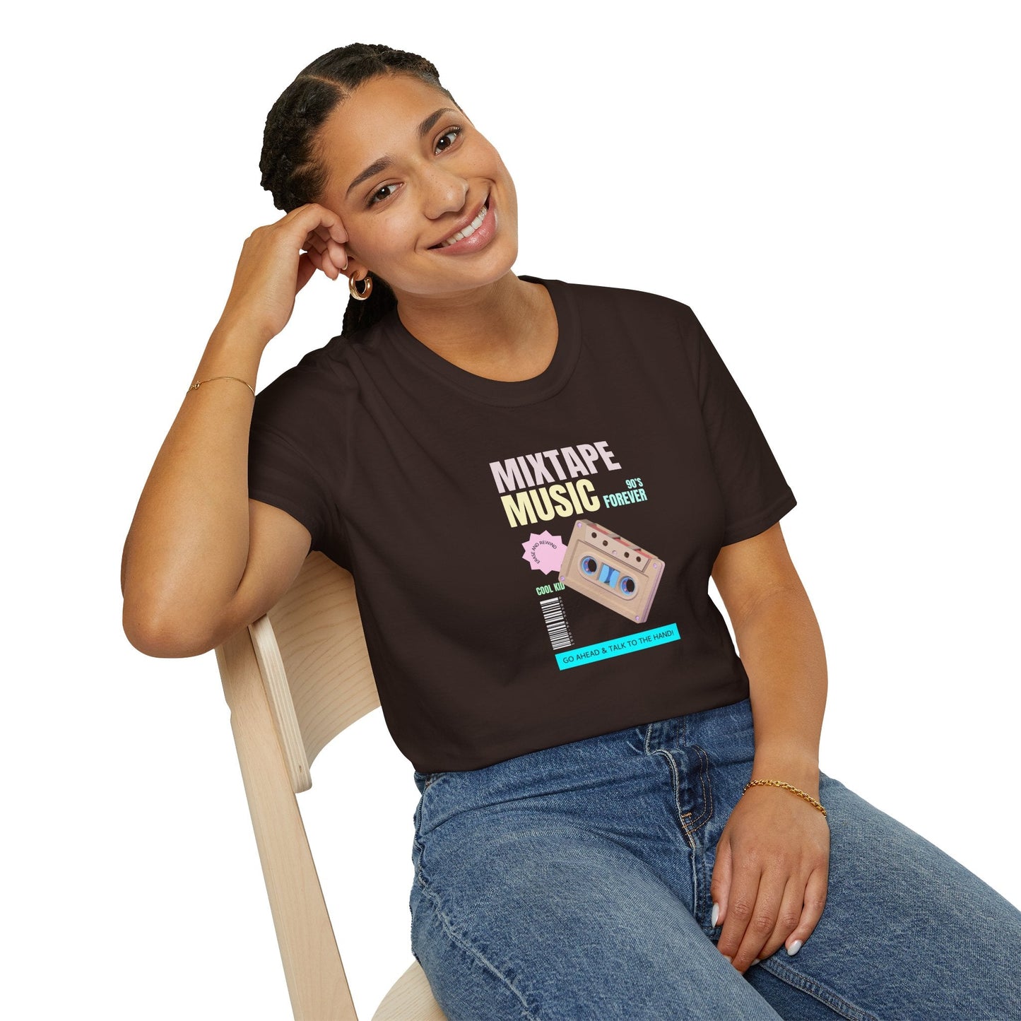 Mixtape Music T-Shirt Unisex Cotton Retro Cassette Graphic Tee