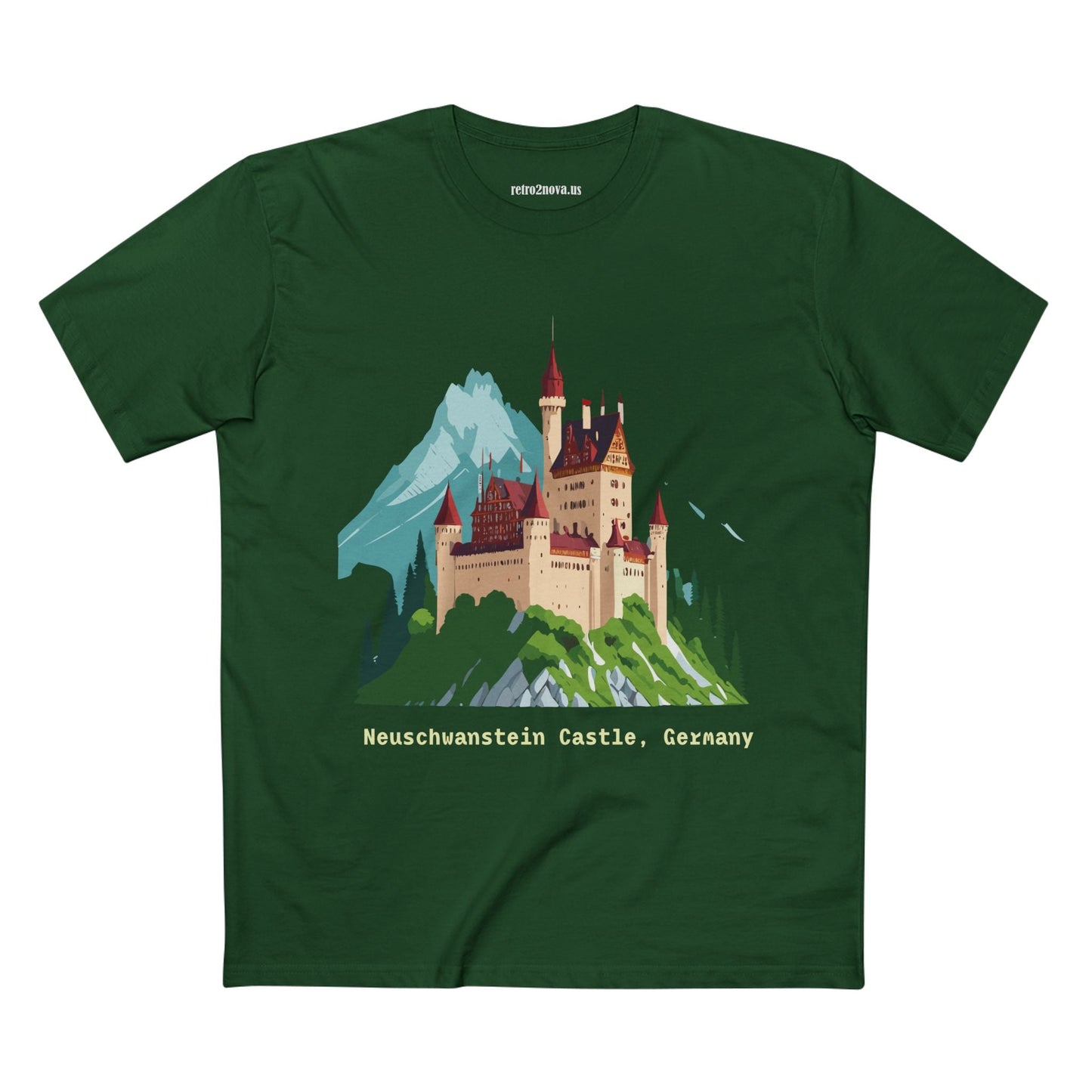 Travel Shirt Germany TT-14 Unisex Premium Cotton Tee With Original Art Design For Tourists