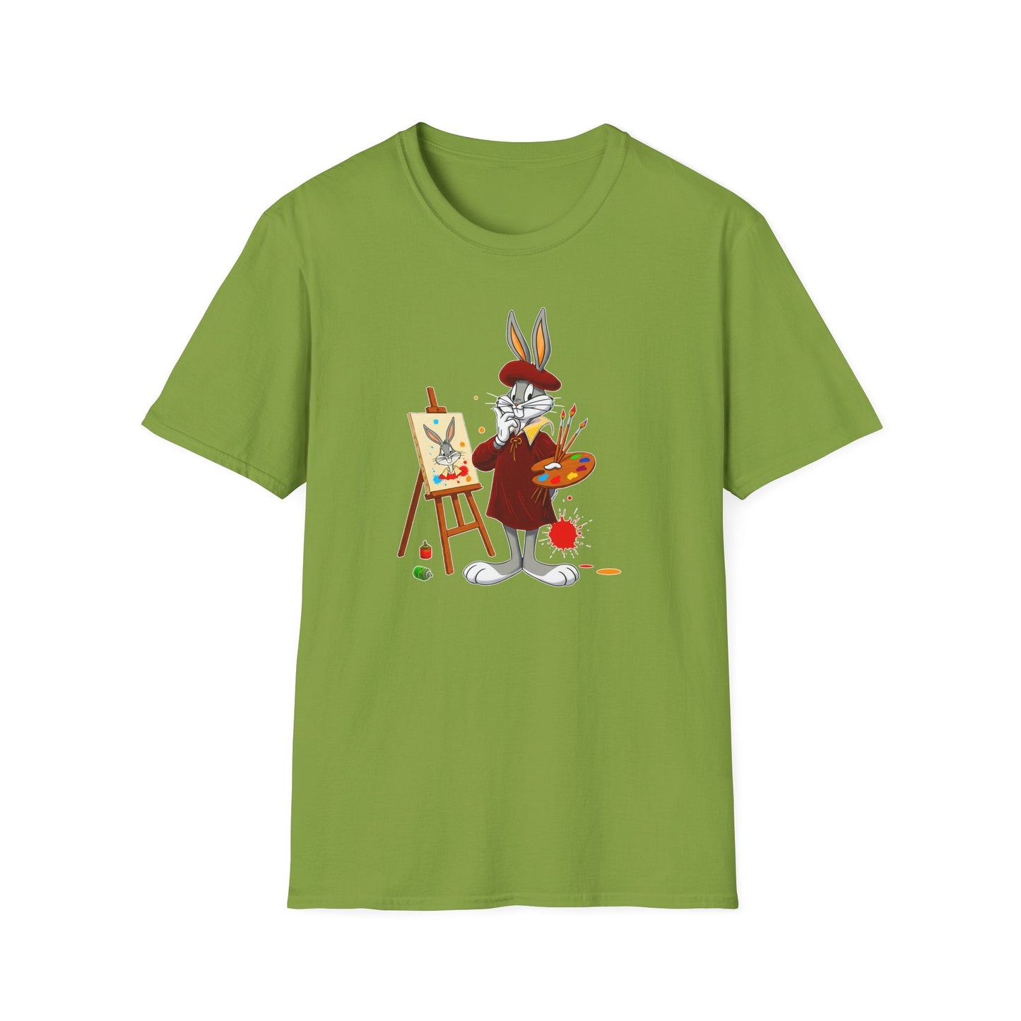 Bugs Bunny Shirt Unisex Cartoon T Shirt Softstyle 64000 Graphic Tee By Gildan Brand