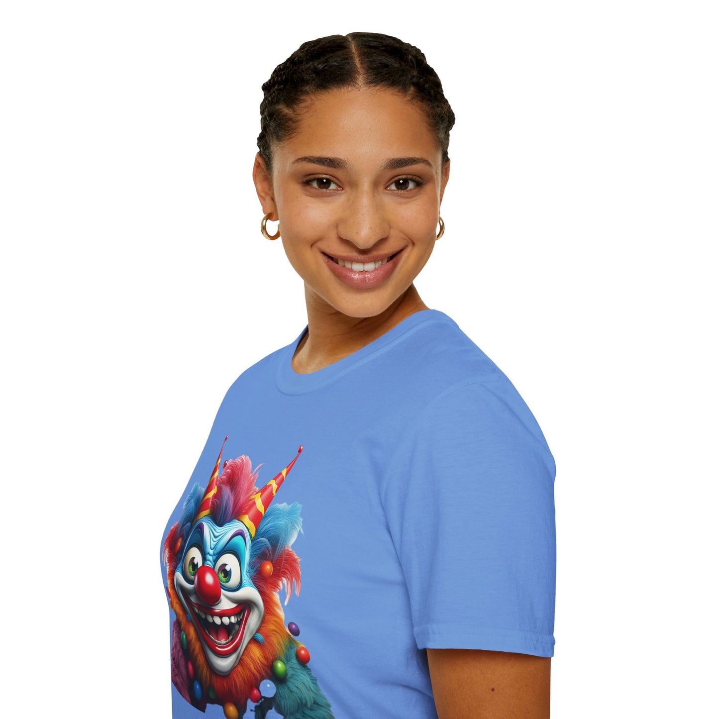 Clown Shirt For Men And Women Funny Circus Tee Scary Man Shirt Unisex Softstyle Tee