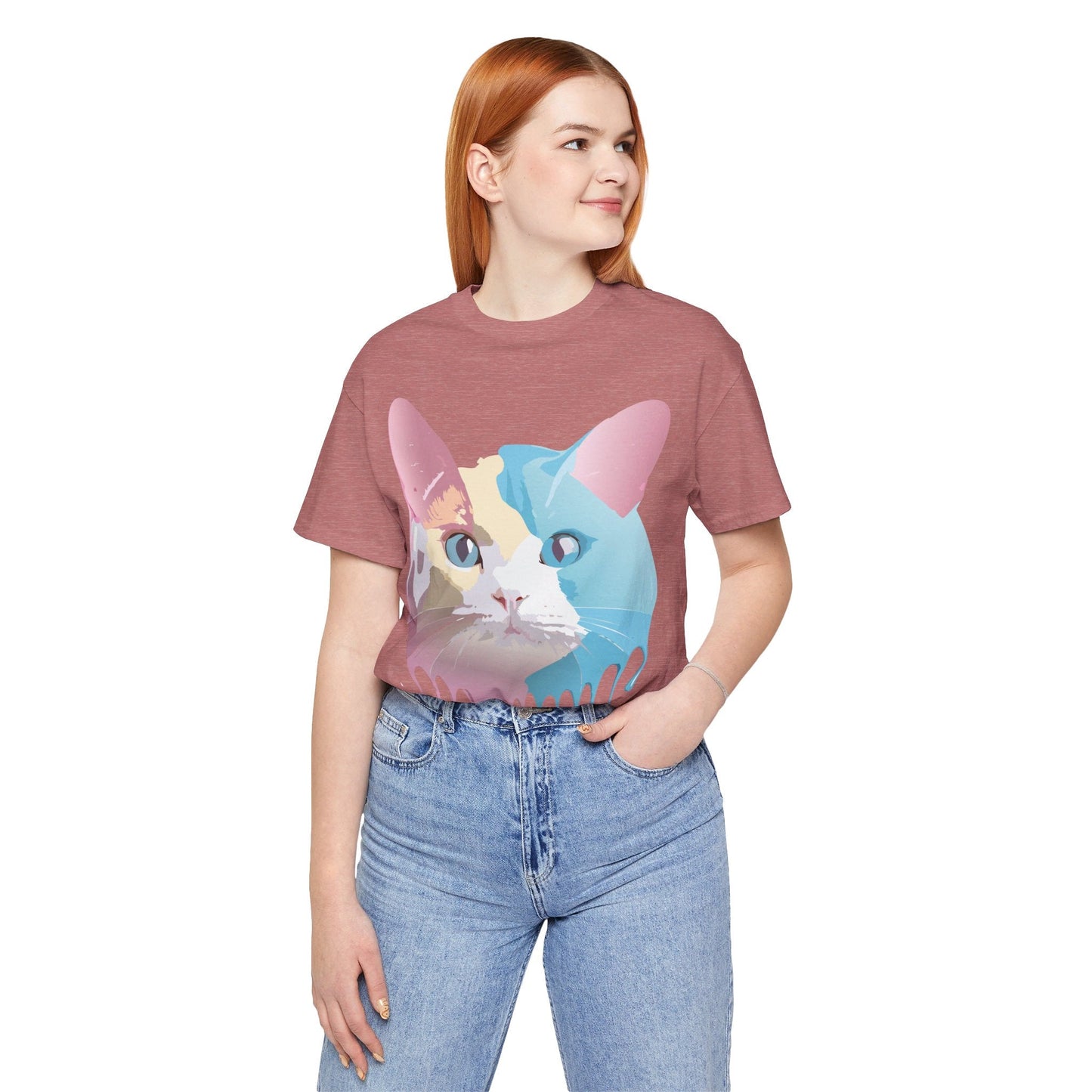 Cat Graphic Tee Unisex Jersey Short Sleeve By Adelpha Art Design
