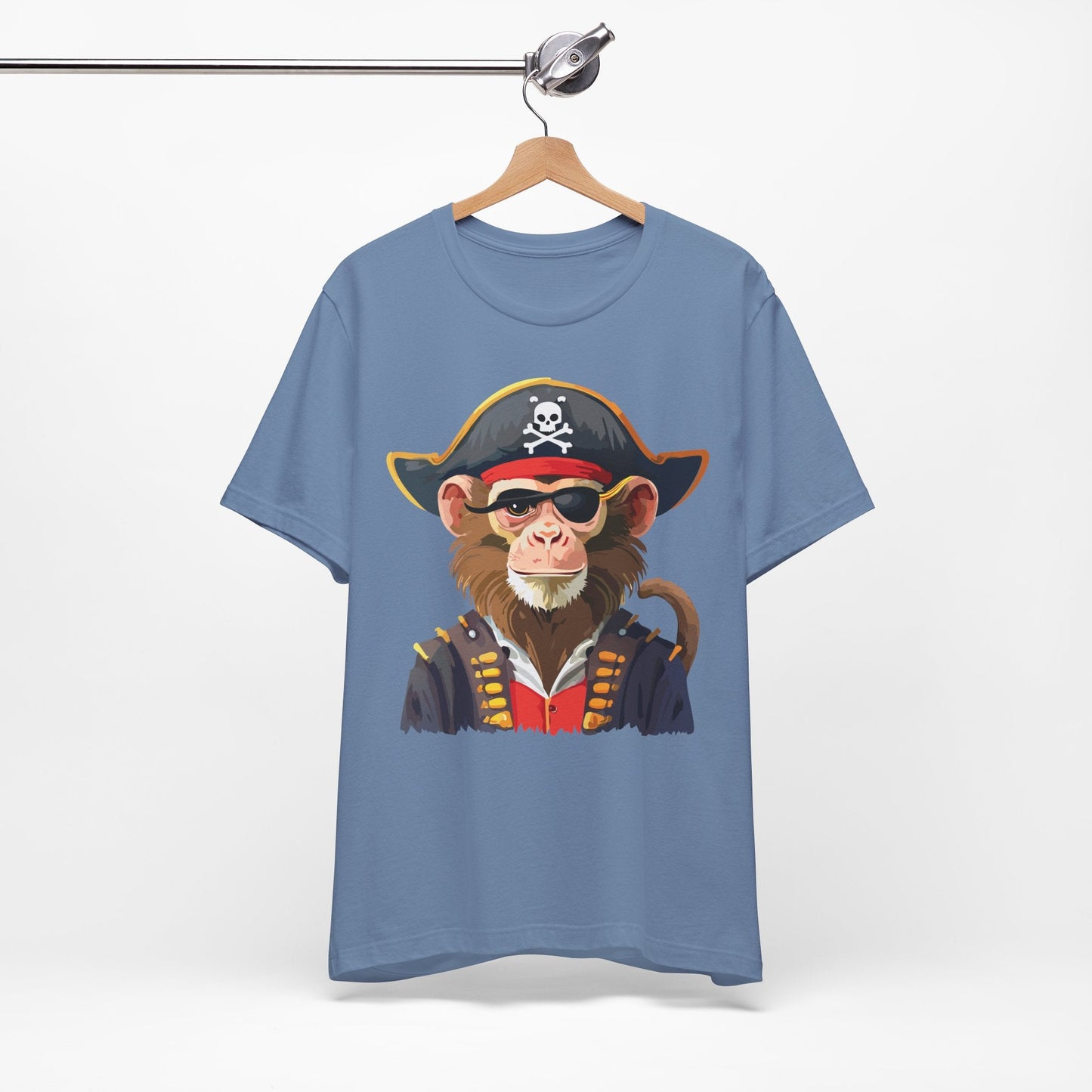 Unisex Animal Design Tee Shirt With Wild Animals Art Print Gildan Softstyle 64000