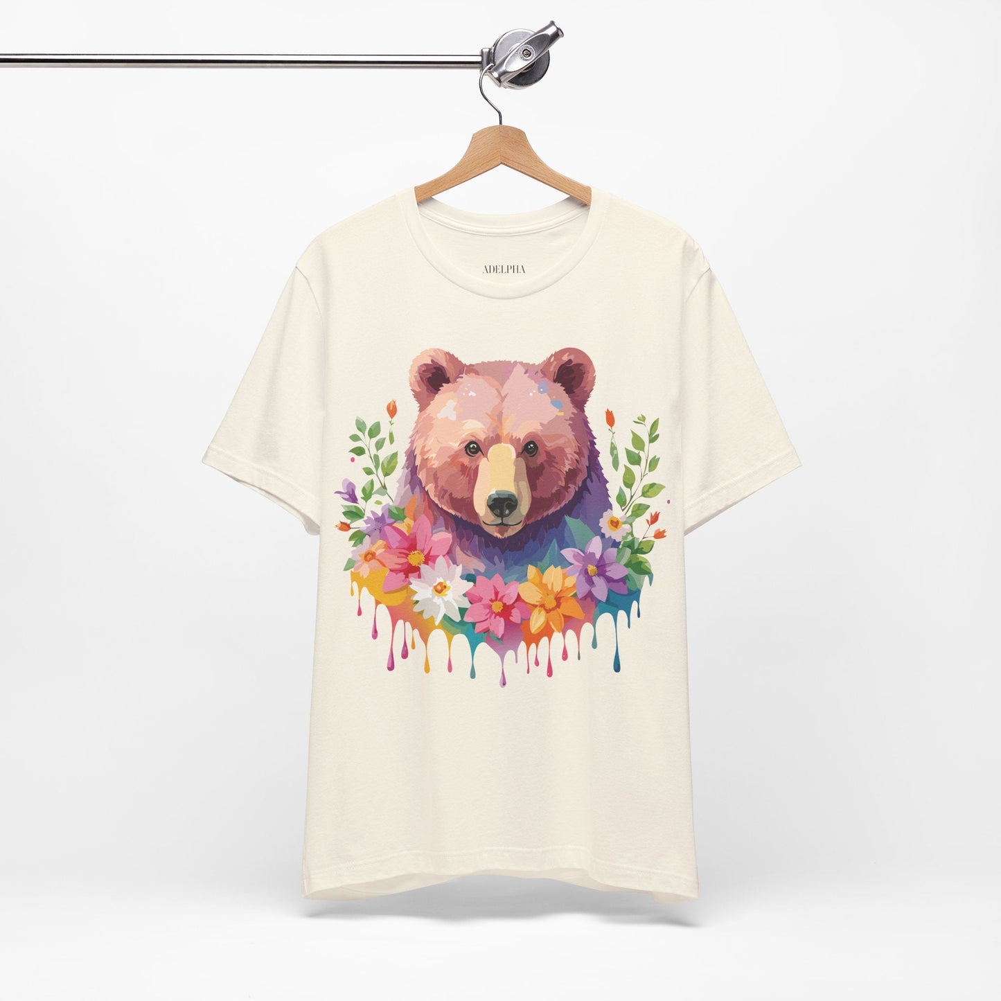 Bear Graphic T Shirt By Adelpha Unisex Short Sleeve Art Design Tee