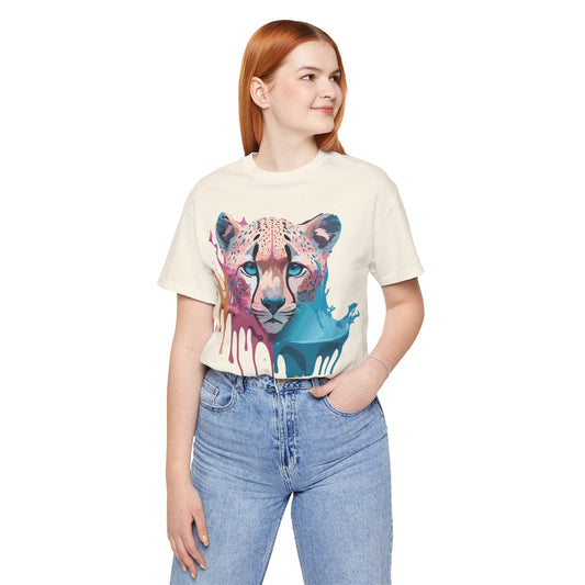 Cheetah Graphic Unisex 100 Cotton Artwork Tee 11