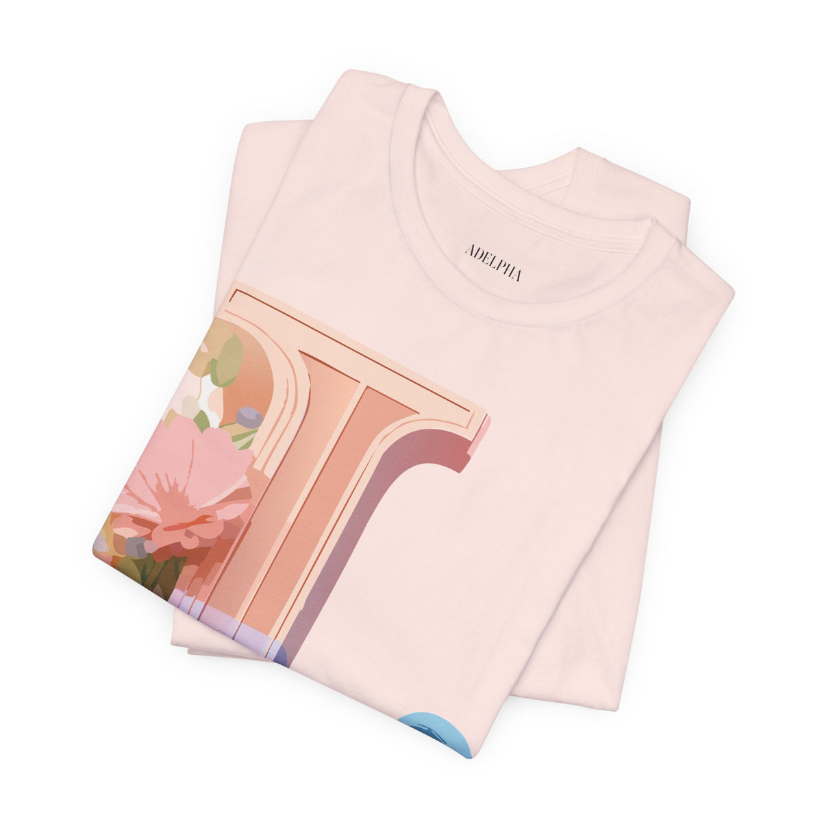 Letter L Graphic Unisex Cotton Bella+Canvas Tee with Art Letter Design