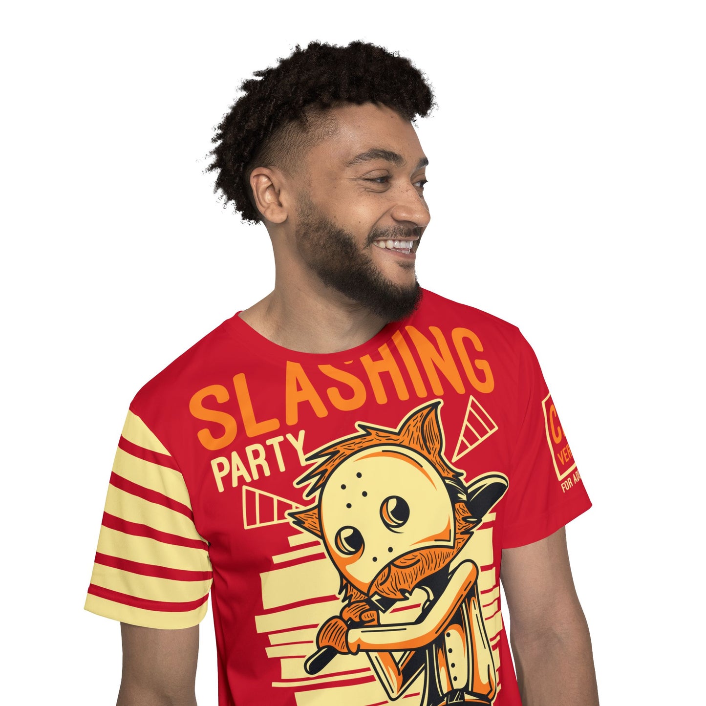 54-Be Fun Graphic T-Shirt, Art Design Poly Shirt, All Over Print Graphic Tee, Monsters T-Shirt, Cartoon Tees