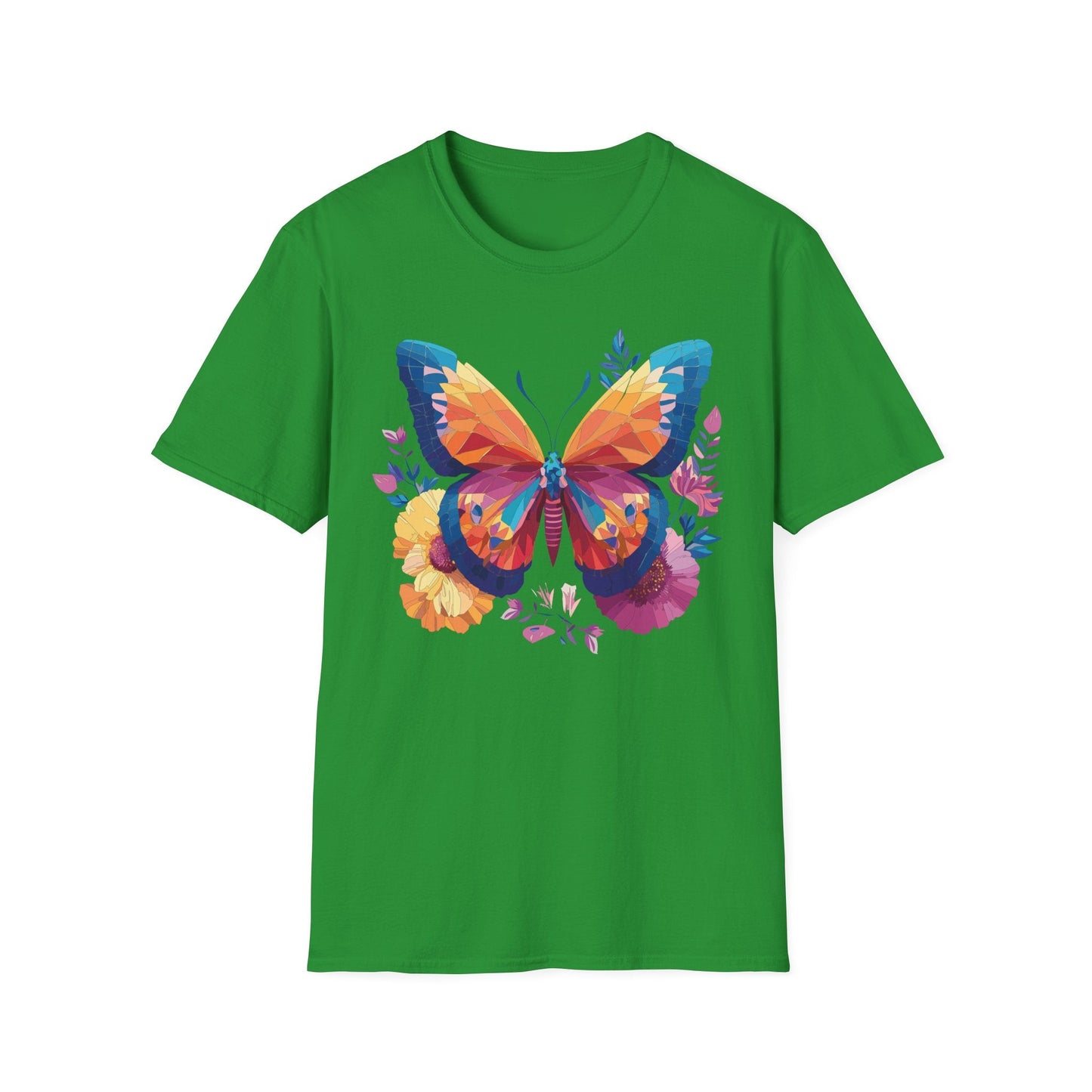 Butterfly Shirt Unisex Softstyle Short Sleeve Tee Monarch Butterfly 100 Percent Cotton