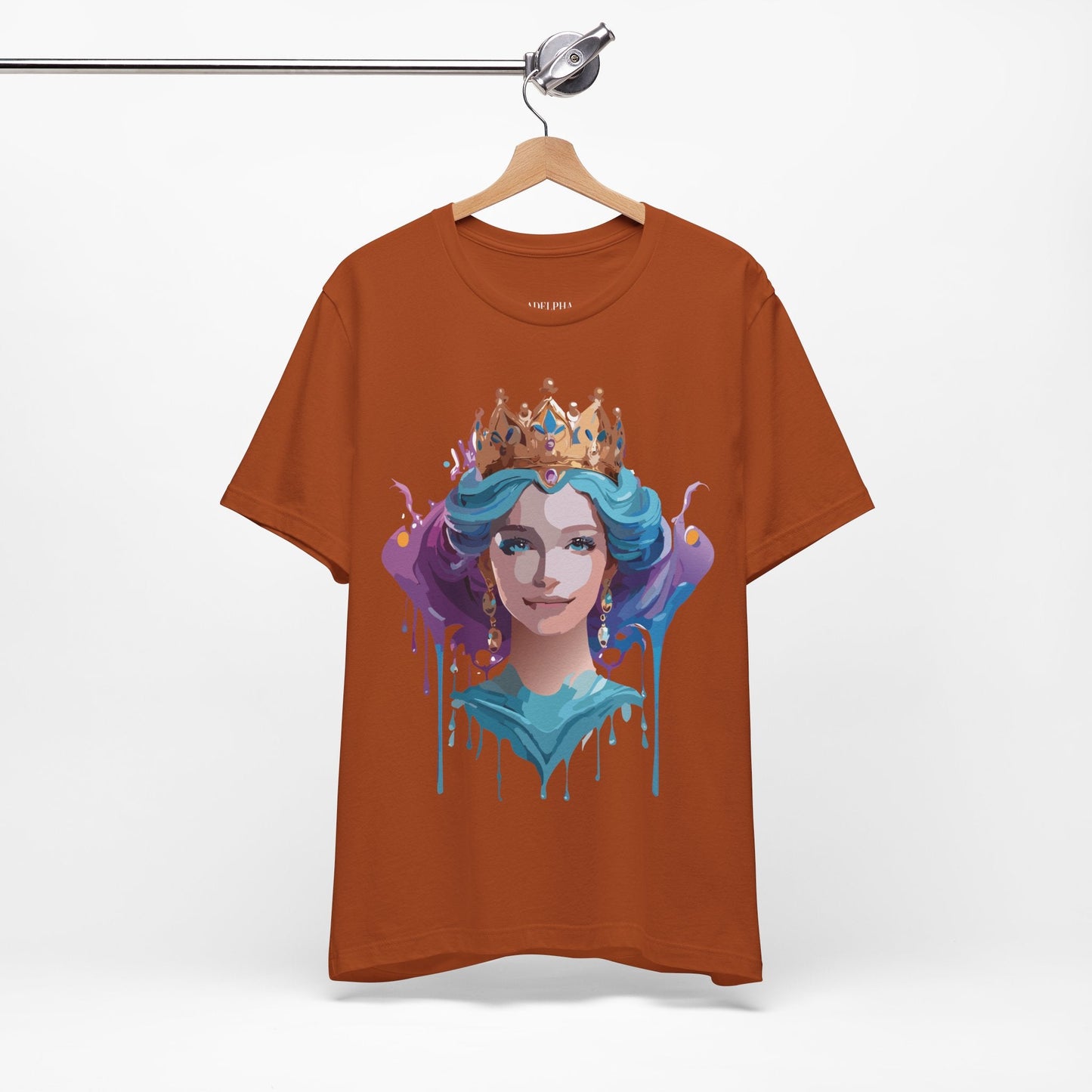Queen Woman Portrait Graphic Unisex 100 Cotton Vintage Artwork Tee 1