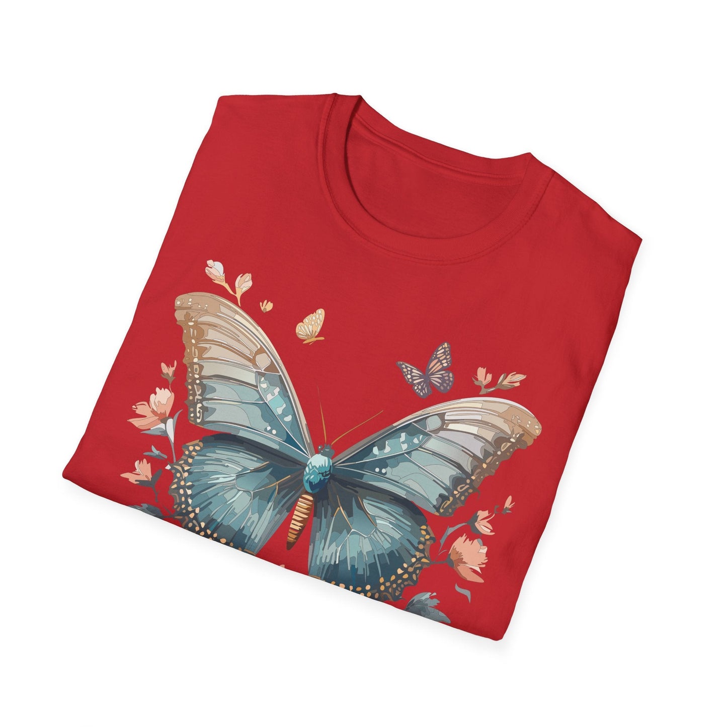 Butterfly Shirt Unisex Monarch T Shirt Gildan Softstyle 64000 Ring Spun Cotton Tee Breathable Comfort