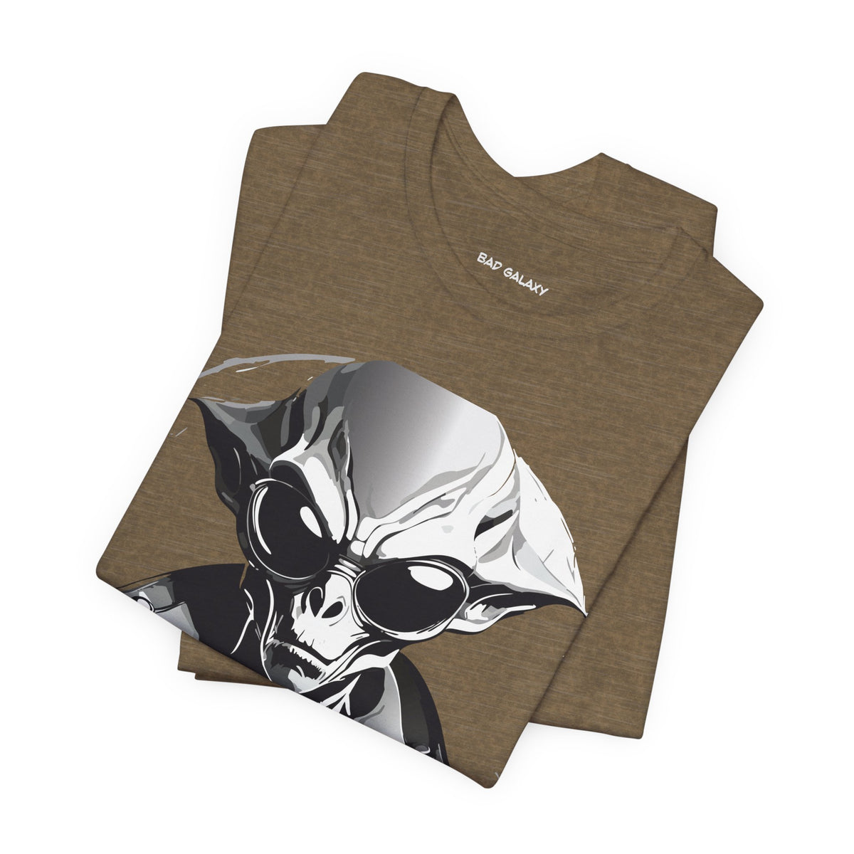 Alien Graphic Unisex Cotton Bella+Canvas Tee with Art Design b82