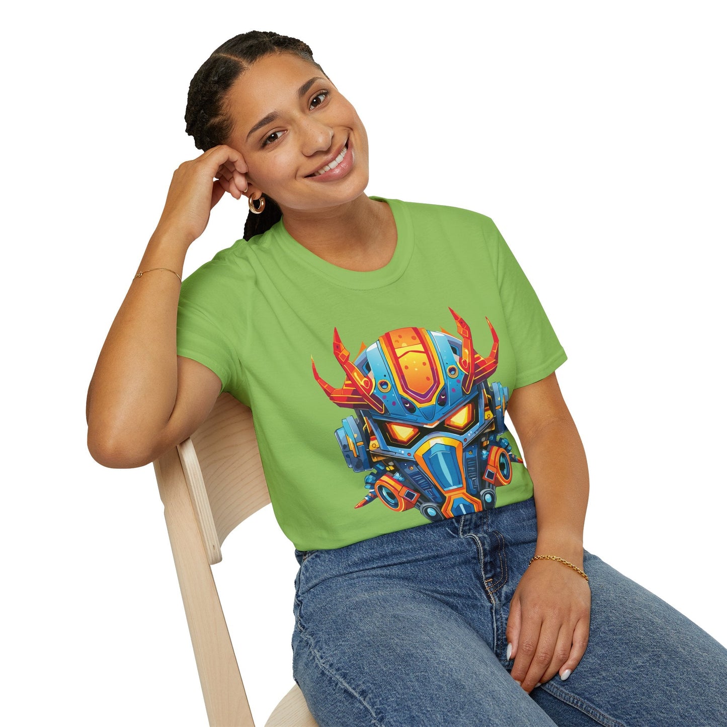 Cyborg Tee Unisex Robot And Terminator Shirt Gildan Softstyle 64000 Ring Spun Cotton