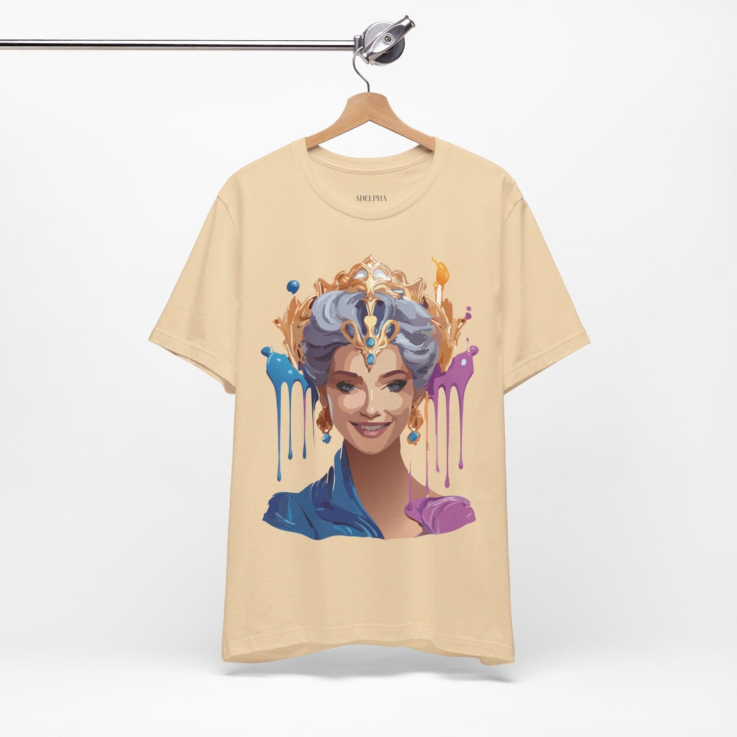 Queen Graphic Tee Unisex Jersey Short Sleeve Adelpha Art Design Vintage Inspired