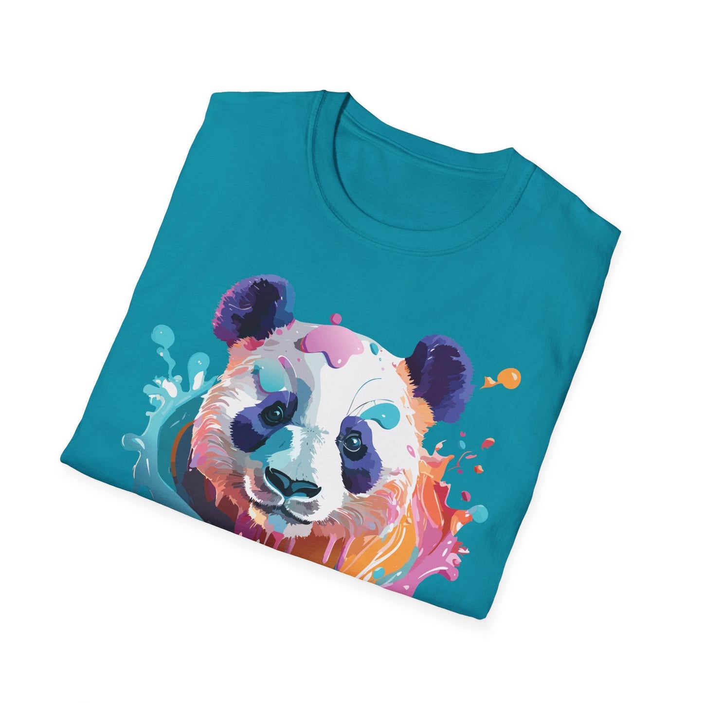 Panda Shirt T Shirt Softstyle 64000 Gildan 100 Percent Ring Spun Cotton Comfortable Animal Tee