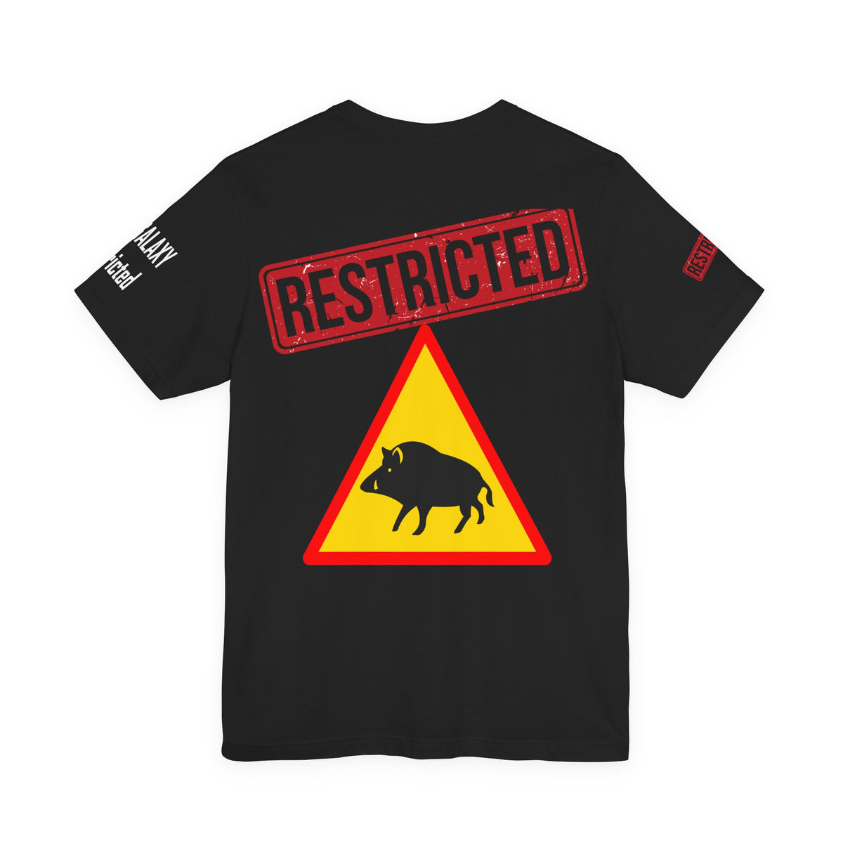 Art Red Stamp Graphic Unisex Cotton Bella+Canvas Tee with Art Design b94