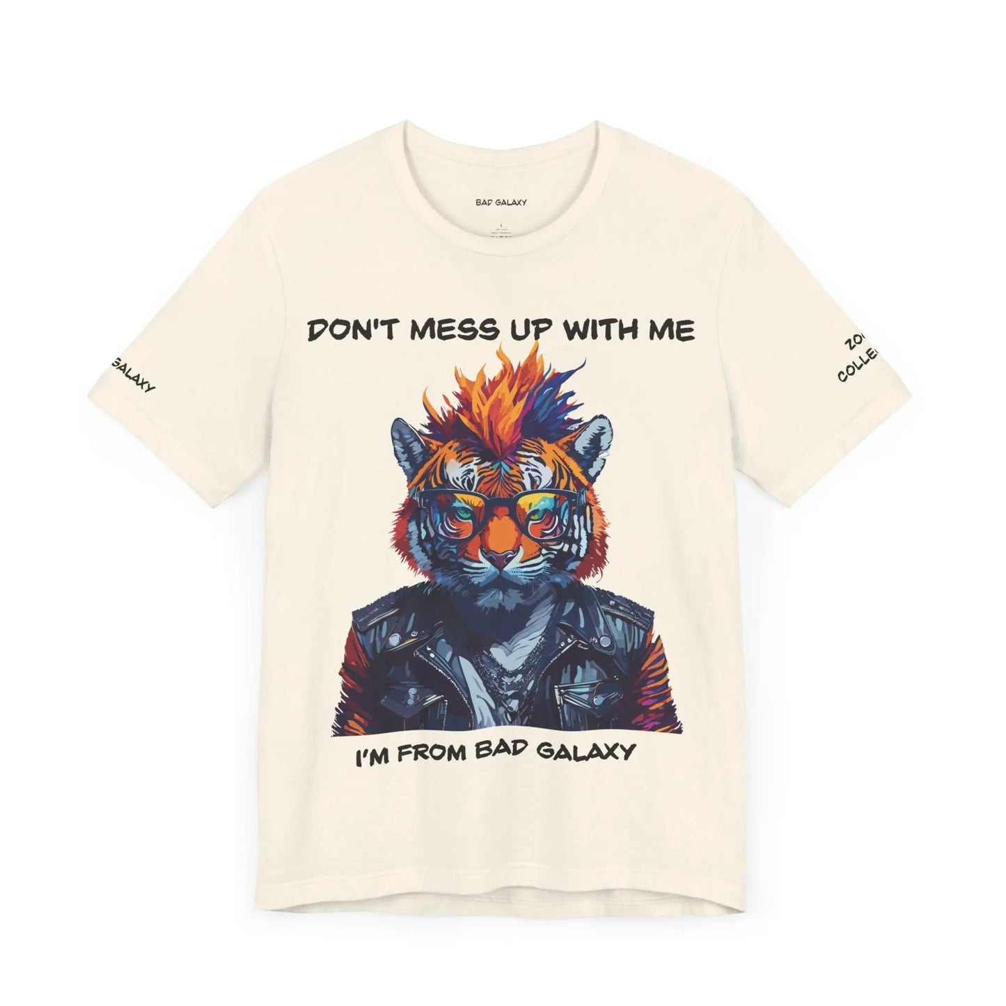 Bad Galaxy Animal T Shirt 100 Percent Cotton Eco Friendly Ink Made in USA Durable Stitching