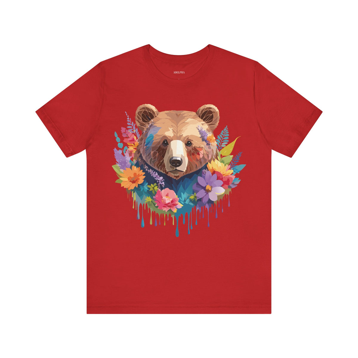 Bear Graphic Design Tee Bella+Canvas Unisex 100 Cotton Tee Shirt a120