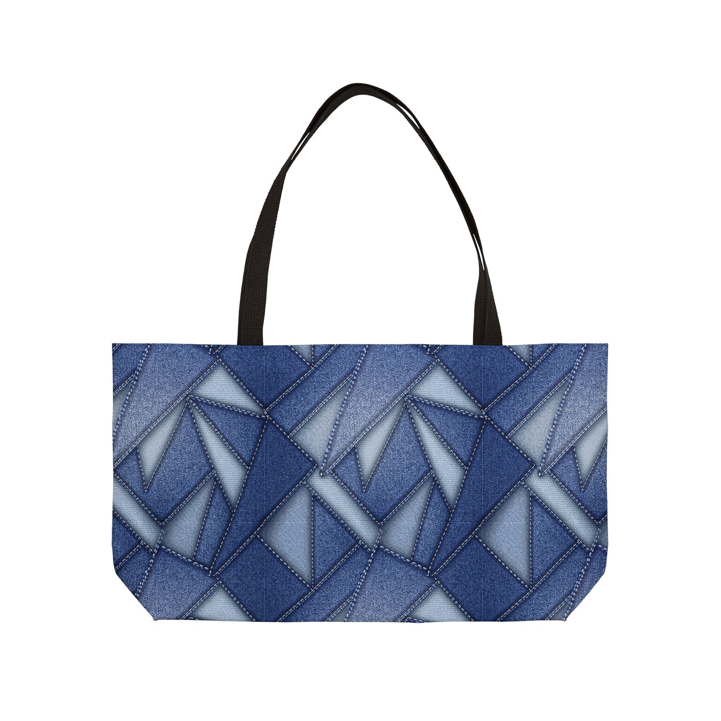 Denim Print Yoga Bag High-Quality 100% Spun Poly 24x13 Canvas Bag 87