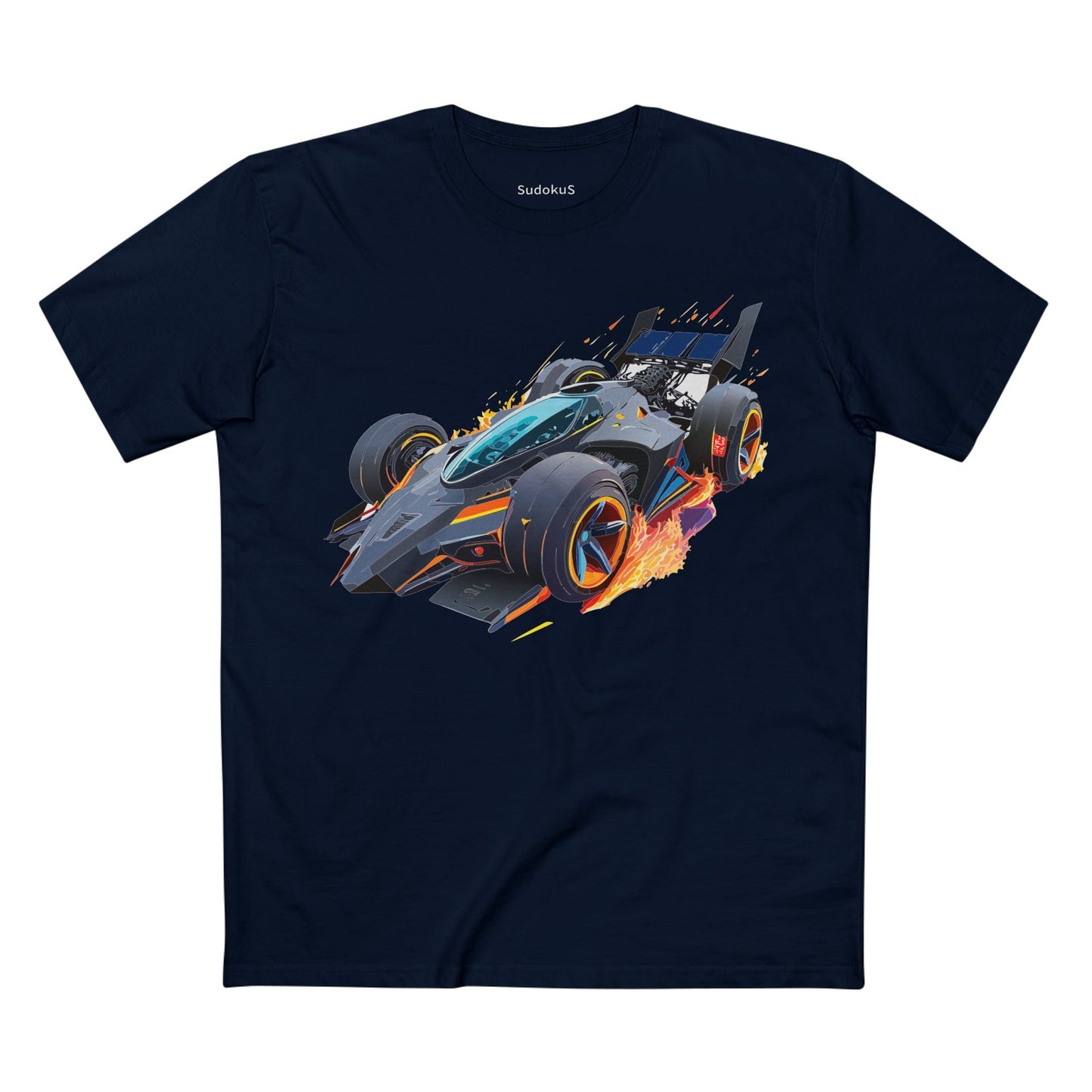 Car Graphic Unisex 100 Cotton Staple Tee 13