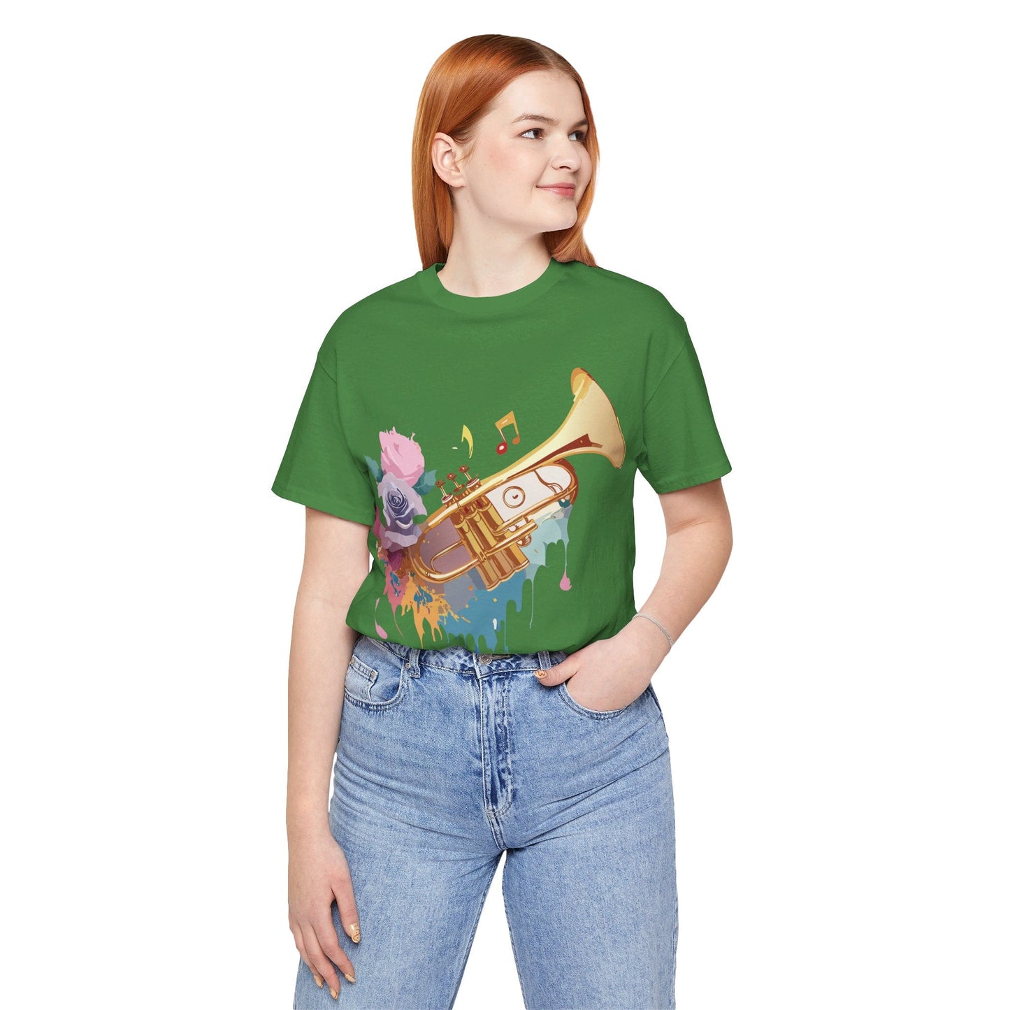 Music Graphic Unisex 100 Cotton Vintage Art with Musical Elements Tee 130