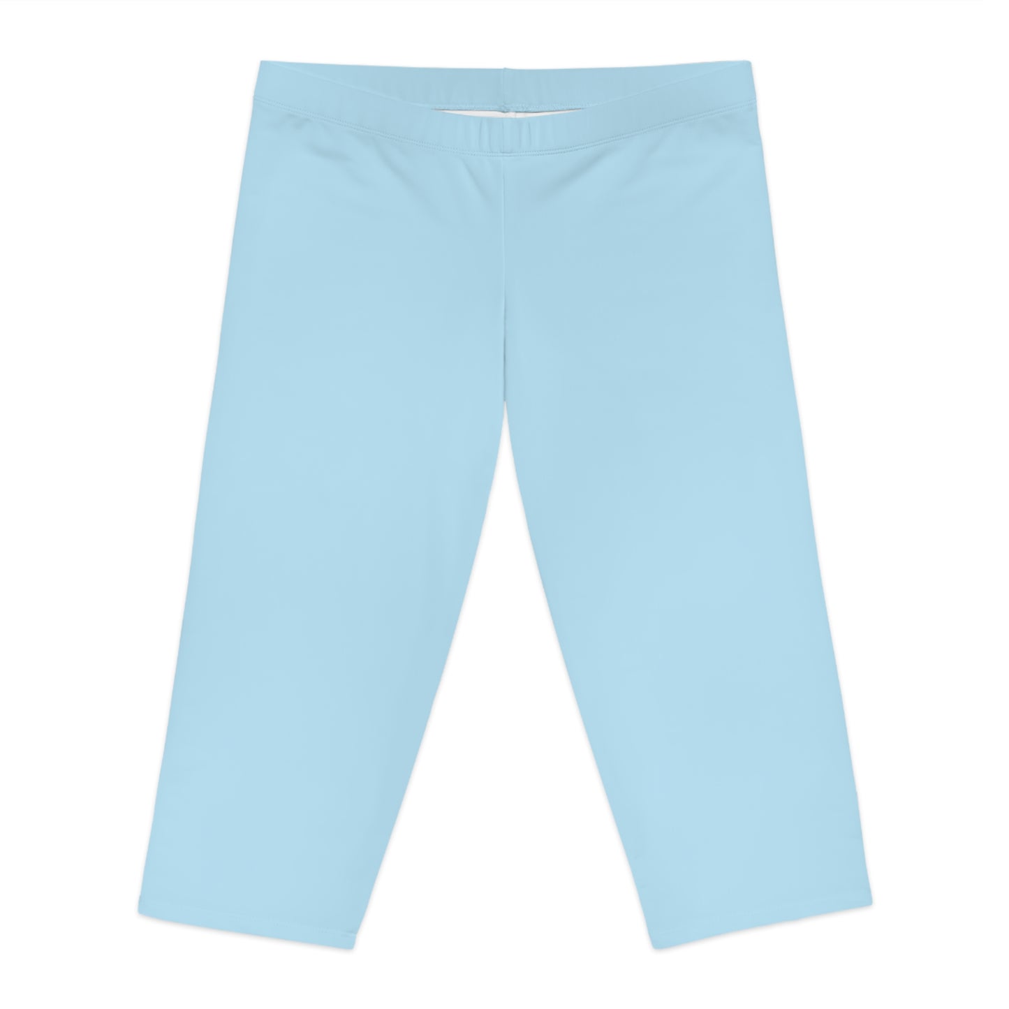 Blue Color Capri Leggings, Blue Capri Leggings 14