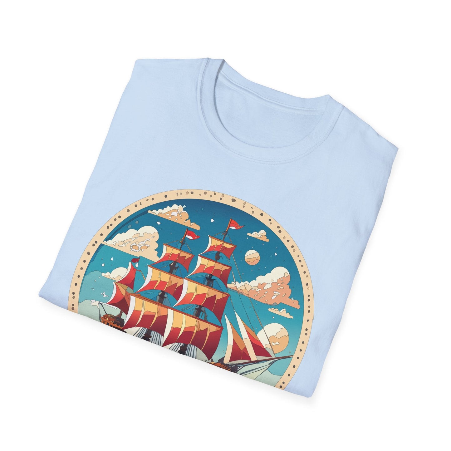 Unisex Ship T Shirts Frigate T Shirts Vessel Tee Shirt Gildan Softstyle 64000 Premium Cotton