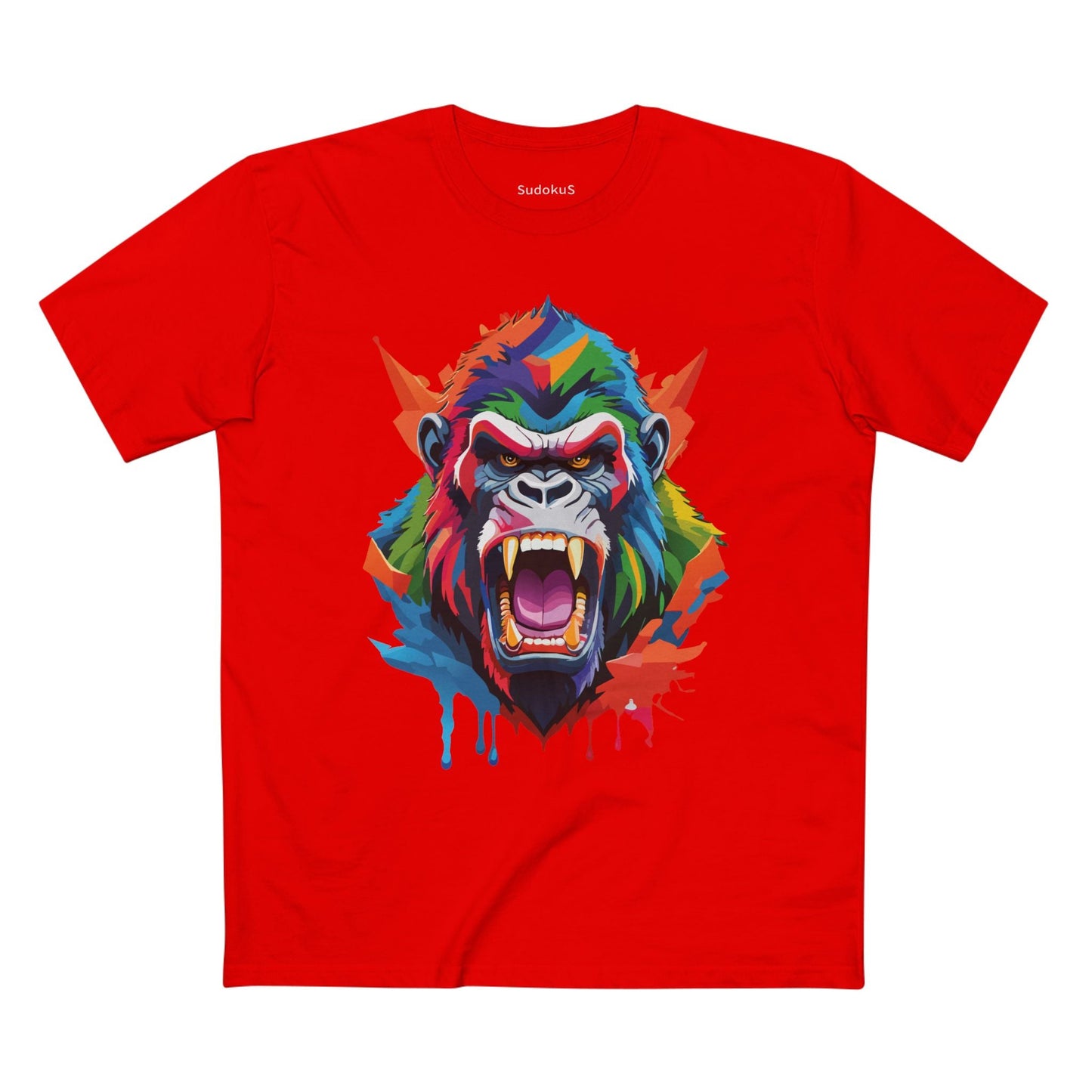 Gorilla Graphic Unisex 100 Cotton Staple Tee with Animal Design Artwork 9