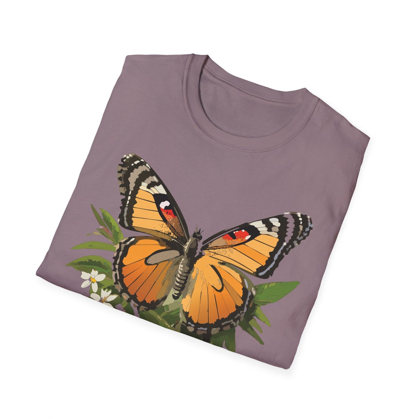 Monarch Butterfly Shirt Unisex Softstyle Tee 100 Percent Ring Spun Cotton Gildan 64000