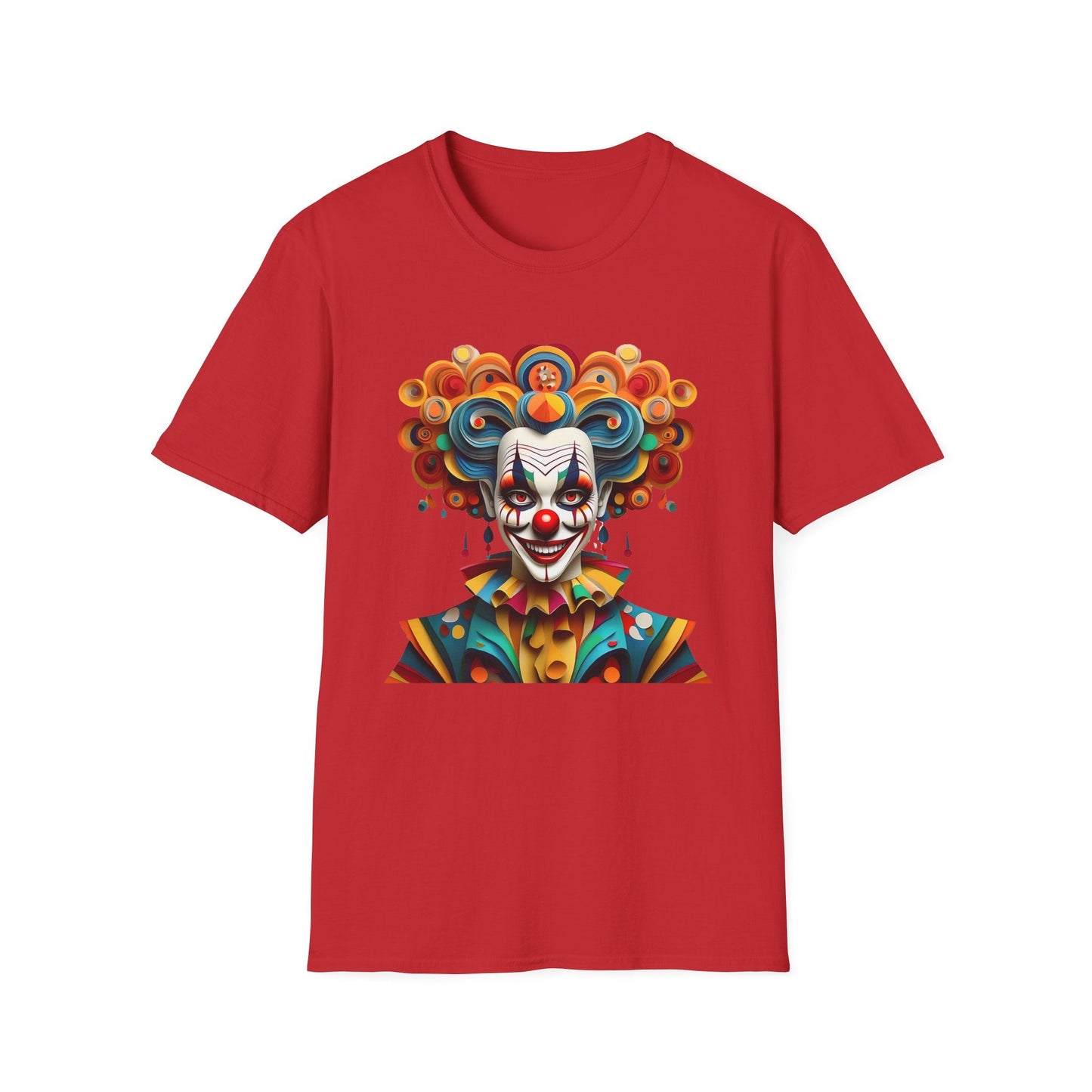 Unisex Clown T Shirt Funny Man Circus Shirt Softstyle Gildan 64000 Short Sleeve Tee