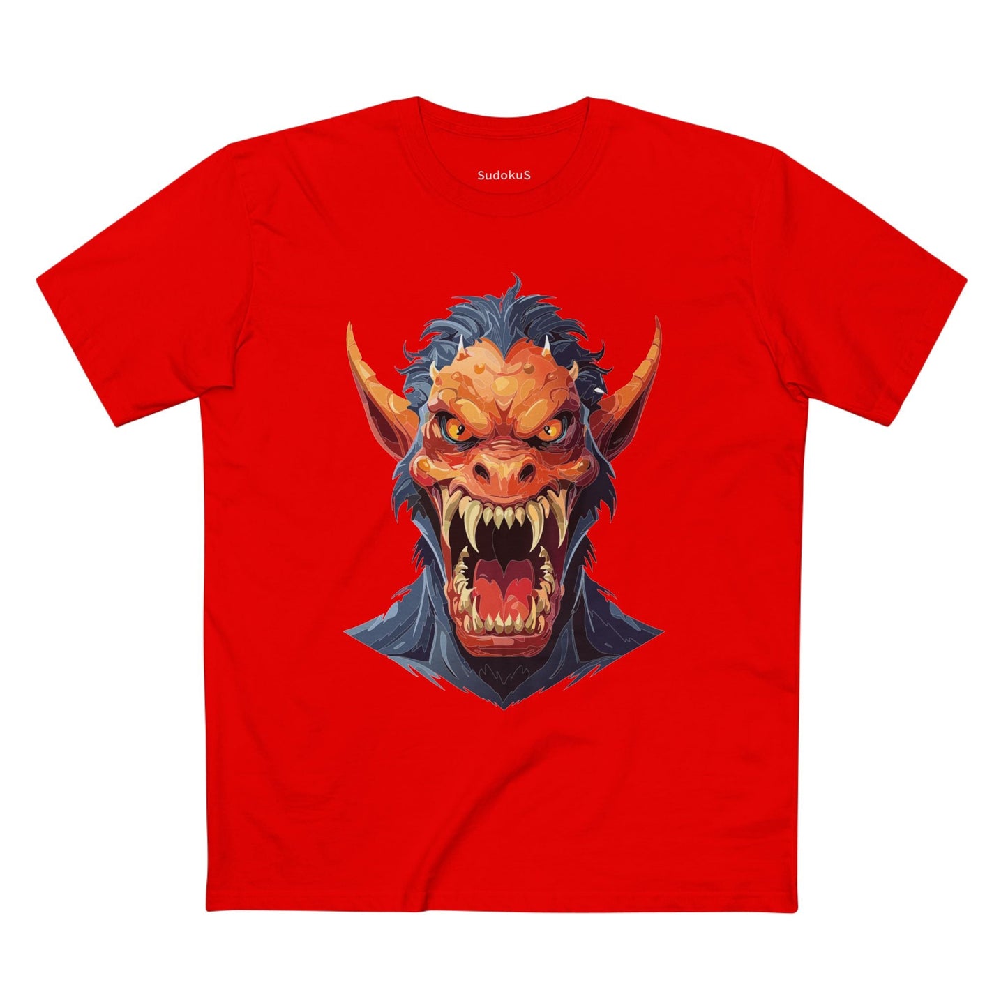 Cartoon Monsters Graphic Unisex 100 Cotton Staple Tee 2
