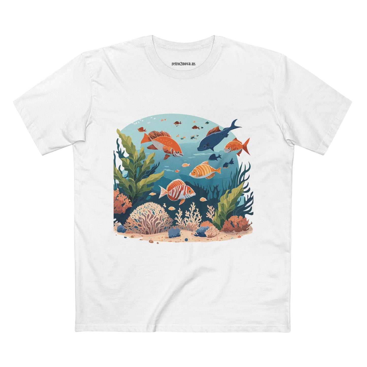 Ocean Pacific OP 4 Unisex Premium Cotton Tee With Original Art Design From Retro2Nova Art Collection