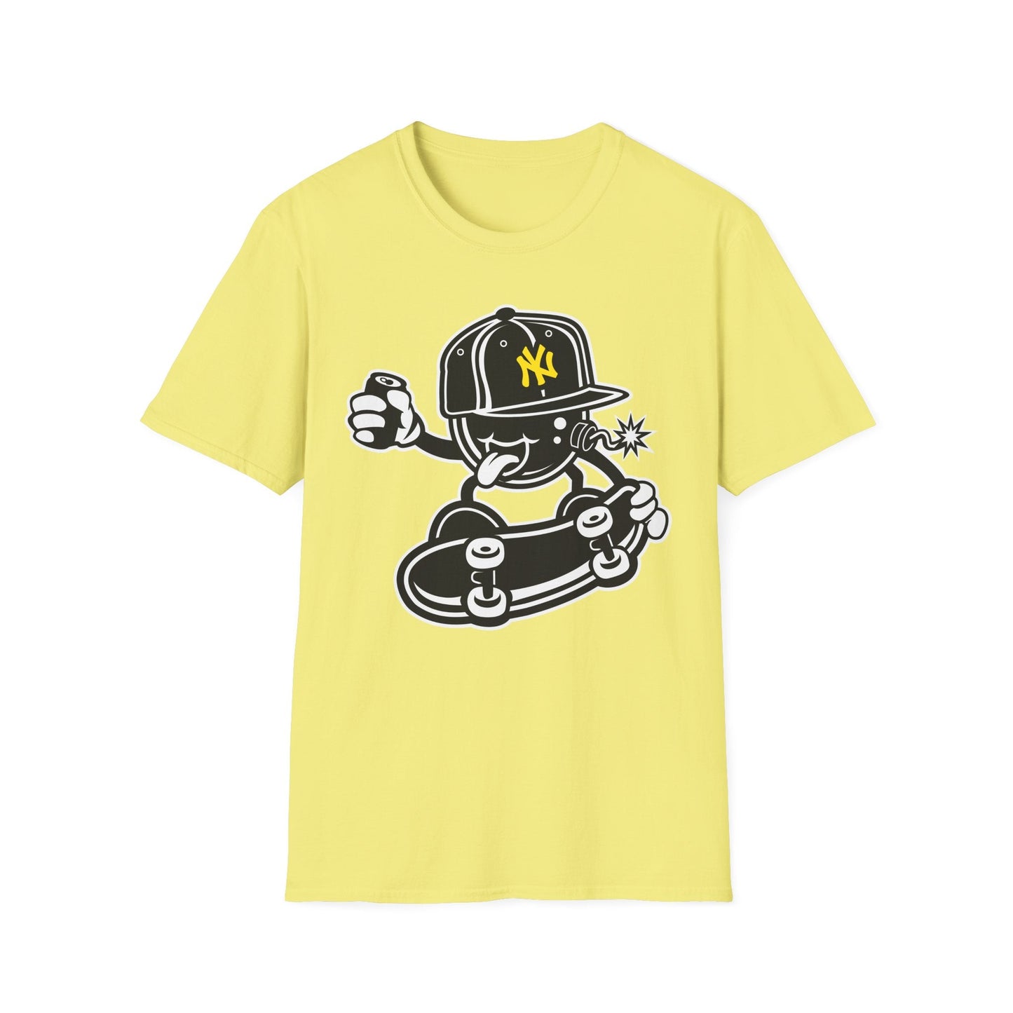 Cartoon T Shirt Animation Tee Funny Unisex Gildan Softstyle 64000 Cotton Breathable Lightweight Tee