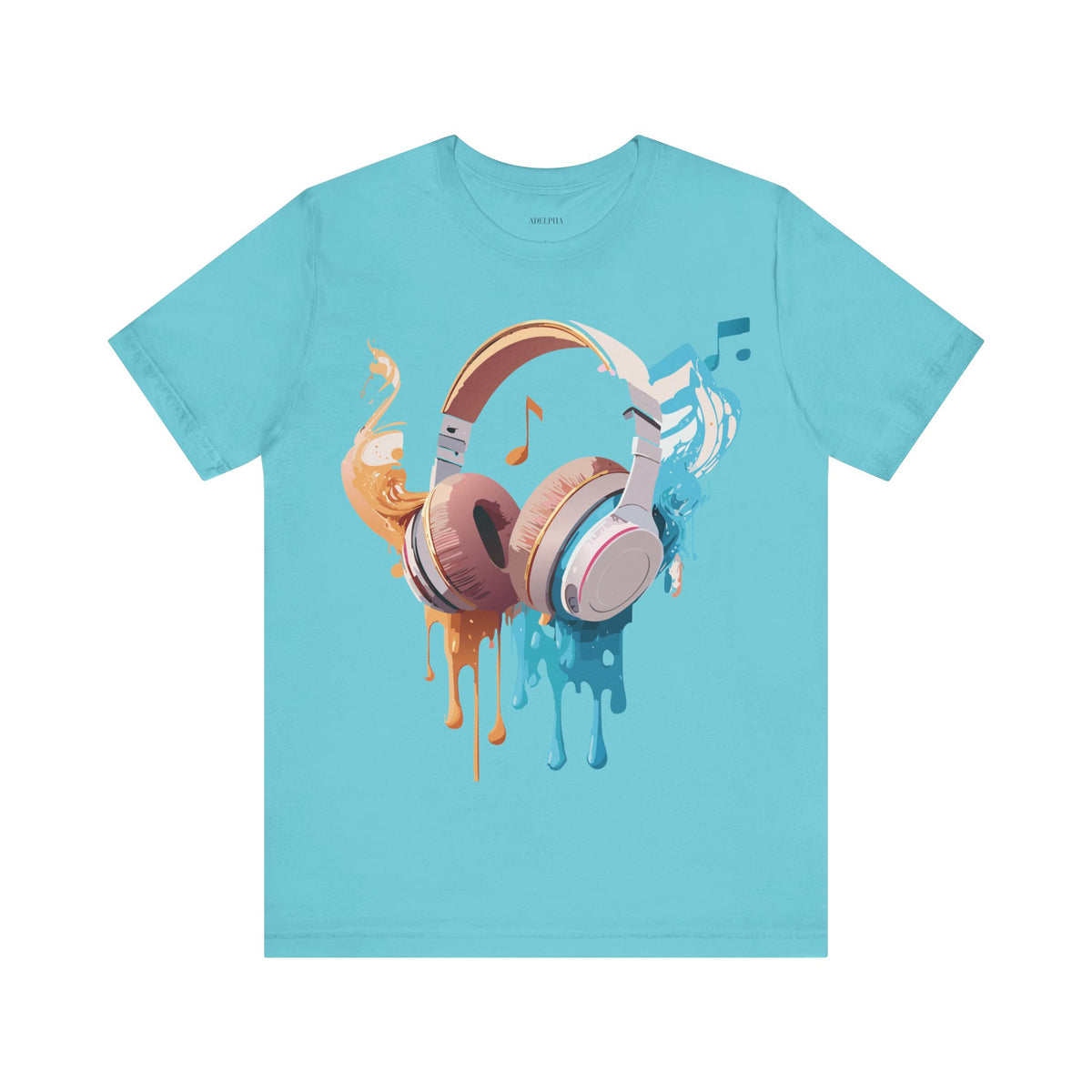 Music Graphic Unisex Cotton Bella+Canvas Tee with Art Design m142