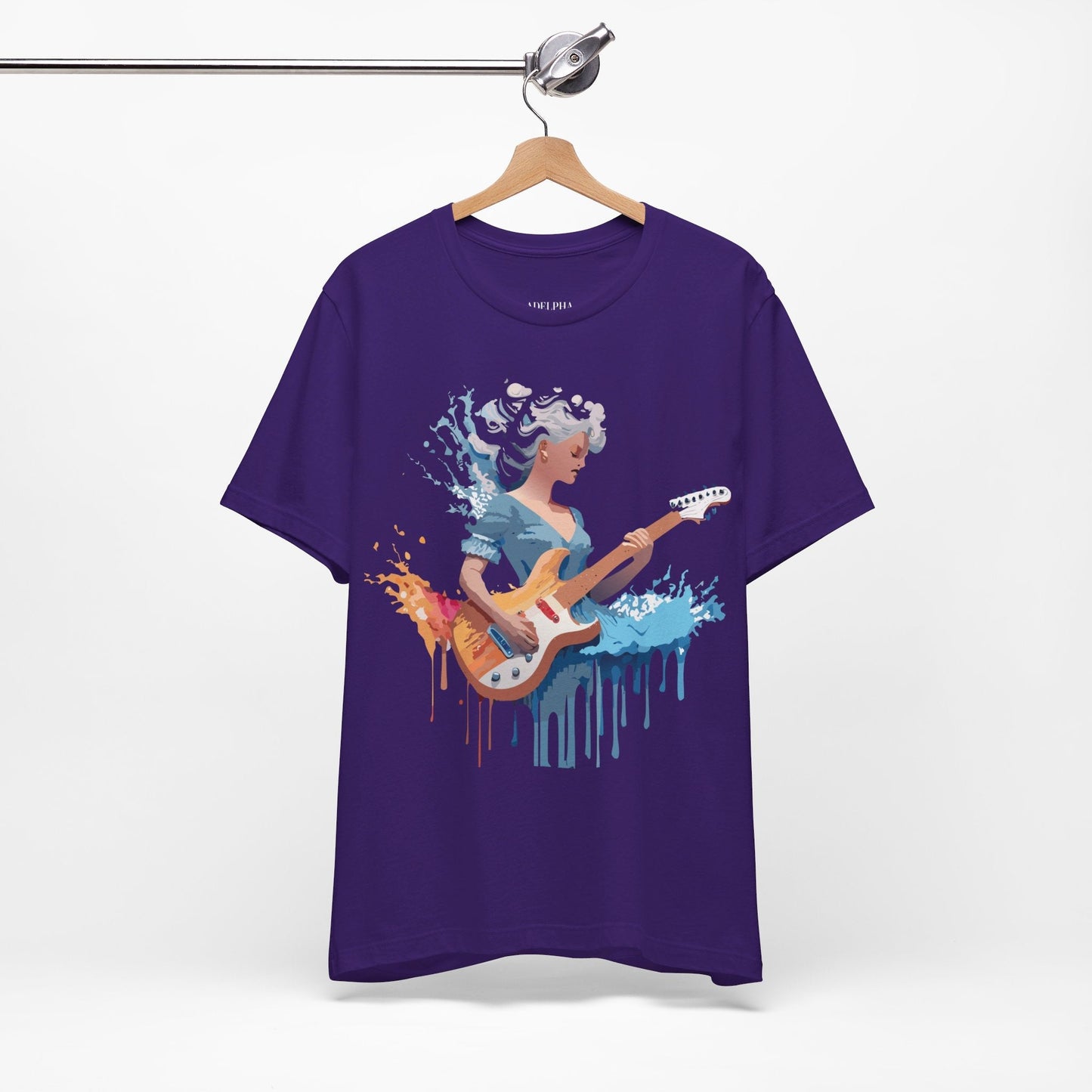 Music Graphic Unisex 100 Cotton Vintage Art with Musical Elements Tee 47