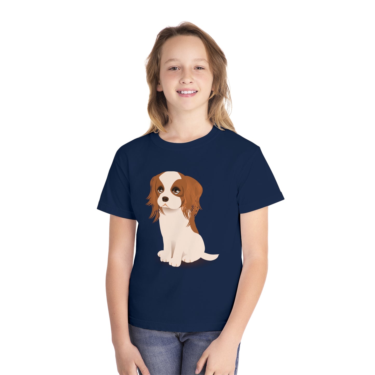 Youth Tee Shirt with Little Dog