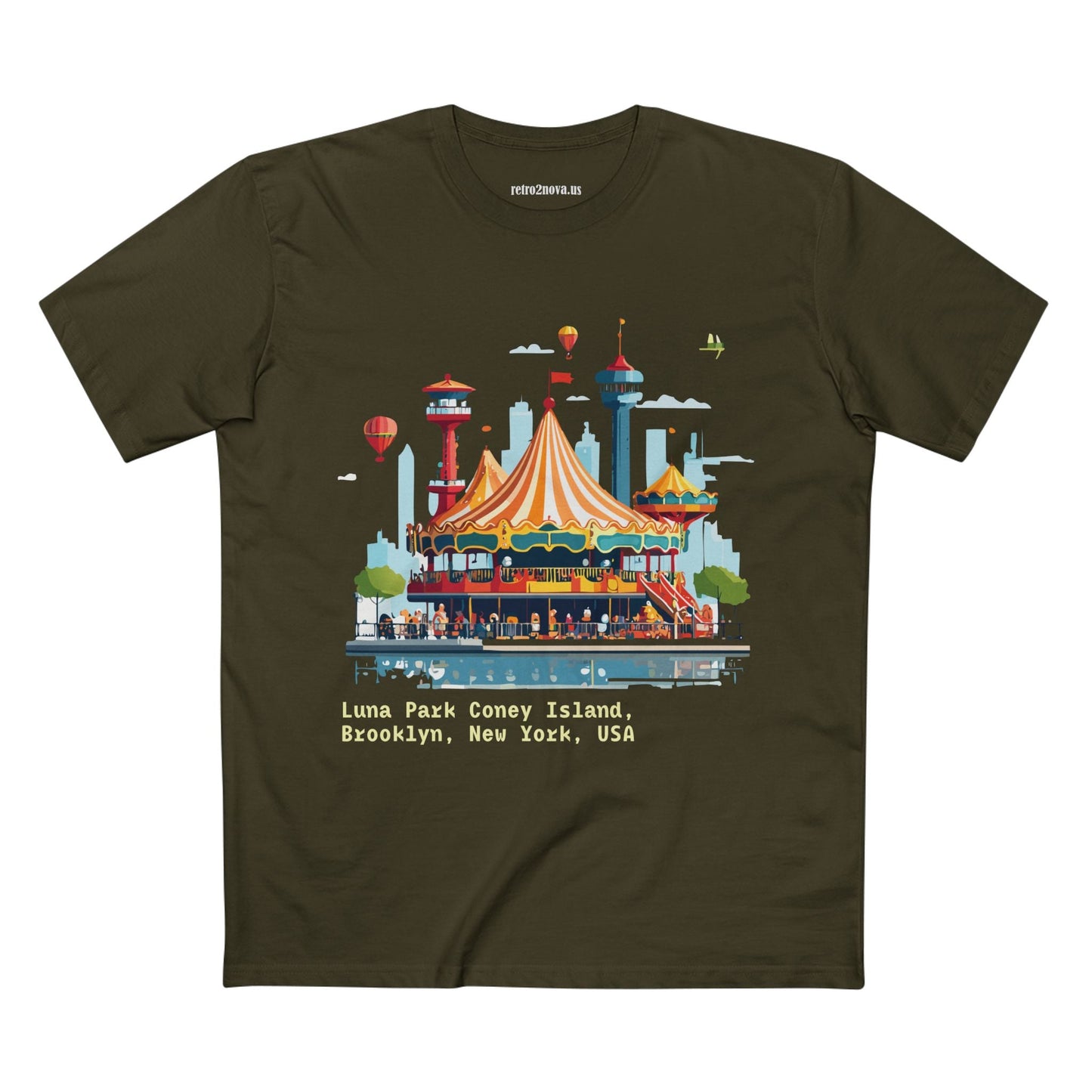 Travel Shirt Brooklyn Shirt Unisex Premium Cotton Tee With Original Art Design TT15