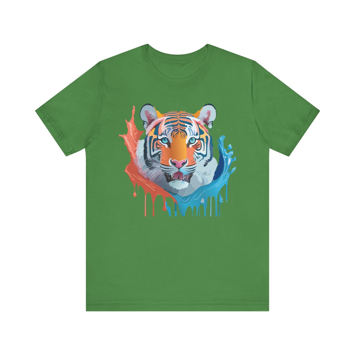 Unisex Tiger Tee, Animal Shirt, Tee Shirt with Tiger, Art T-Shirt, Animal Tees, Big Cat Shirt, Art Design T-Shirt 5