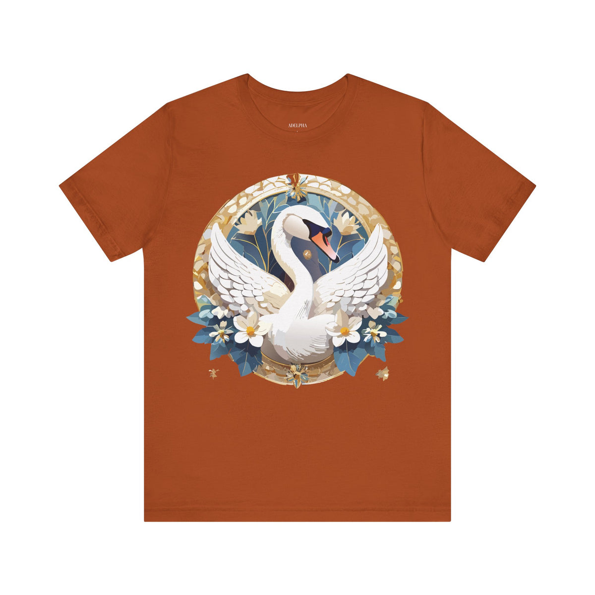 Medallion Graphic Unisex Cotton Bella+Canvas Tee with Art Design d85
