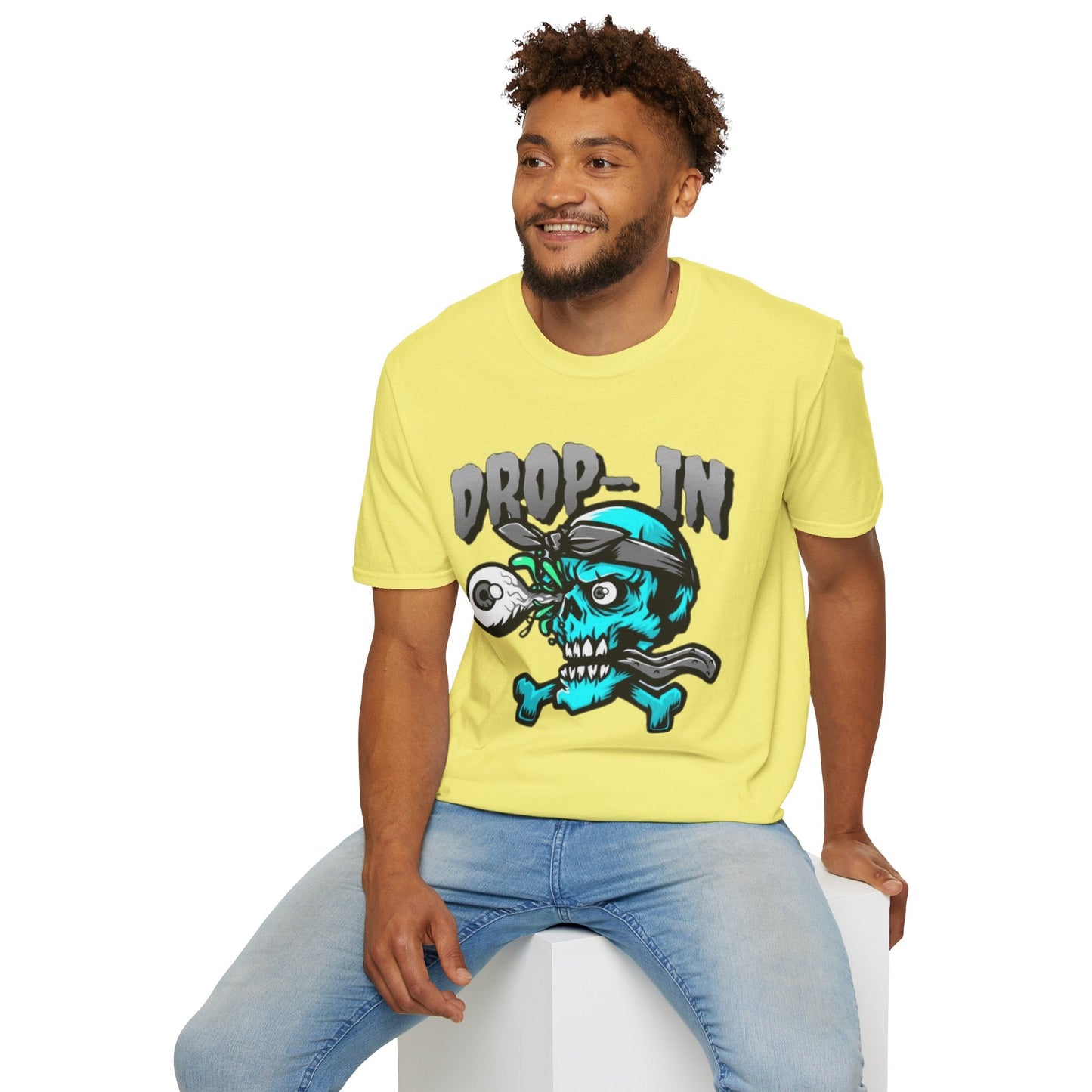 Unisex Skull T Shirt Skeleton Shirt With Skull Artwork Gildan Softstyle 64000 Cotton Tee
